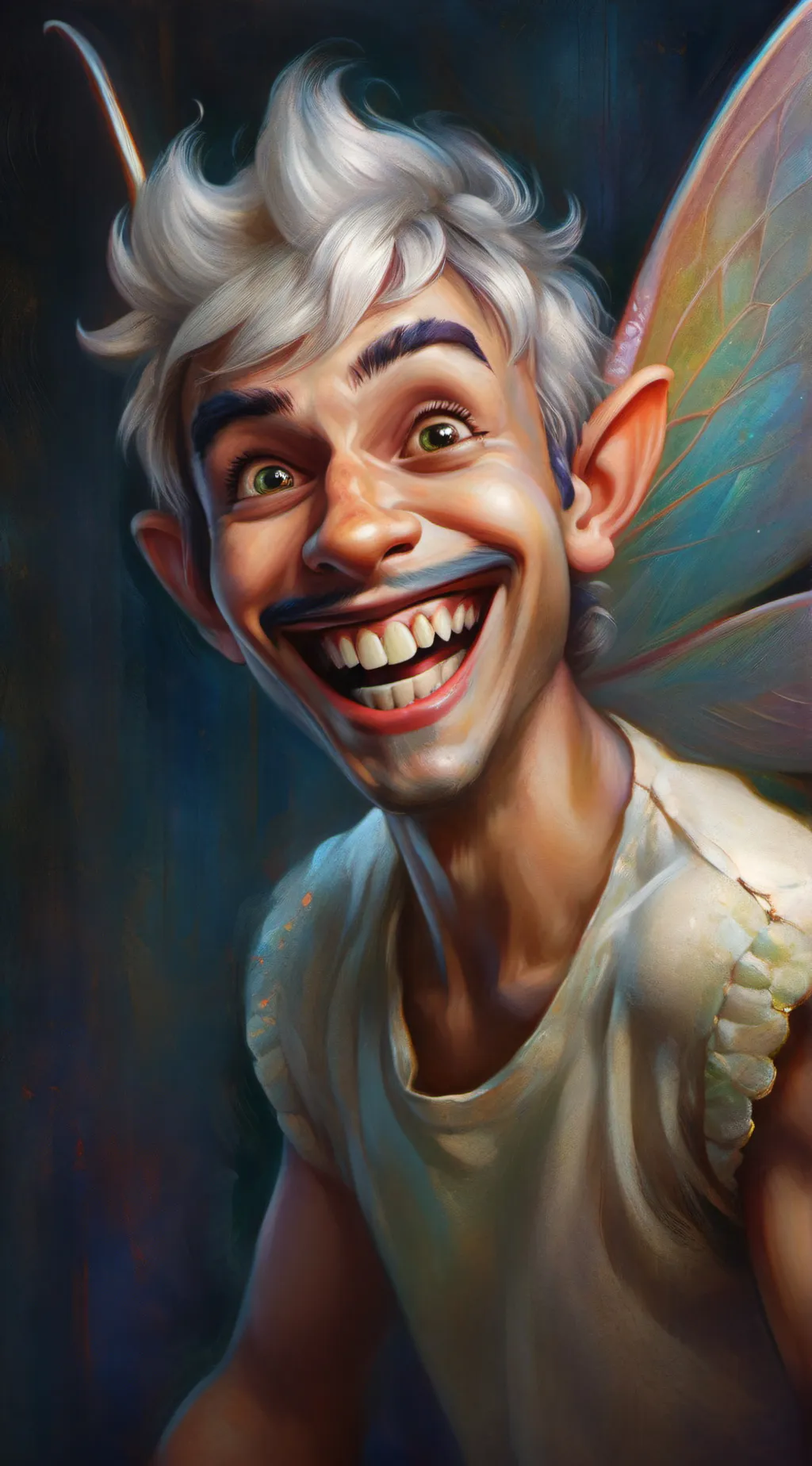 ai character: uncle  tooth fairy background