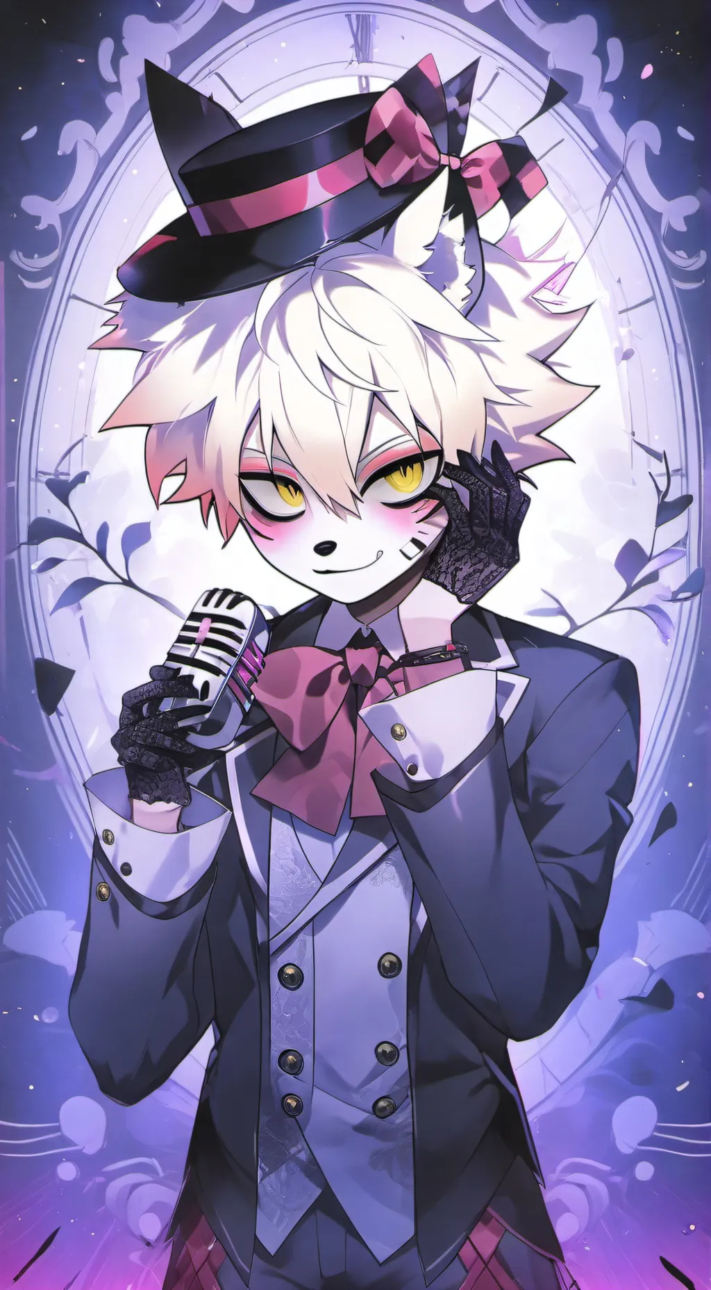 ai character: bakugo  as. ft fox background