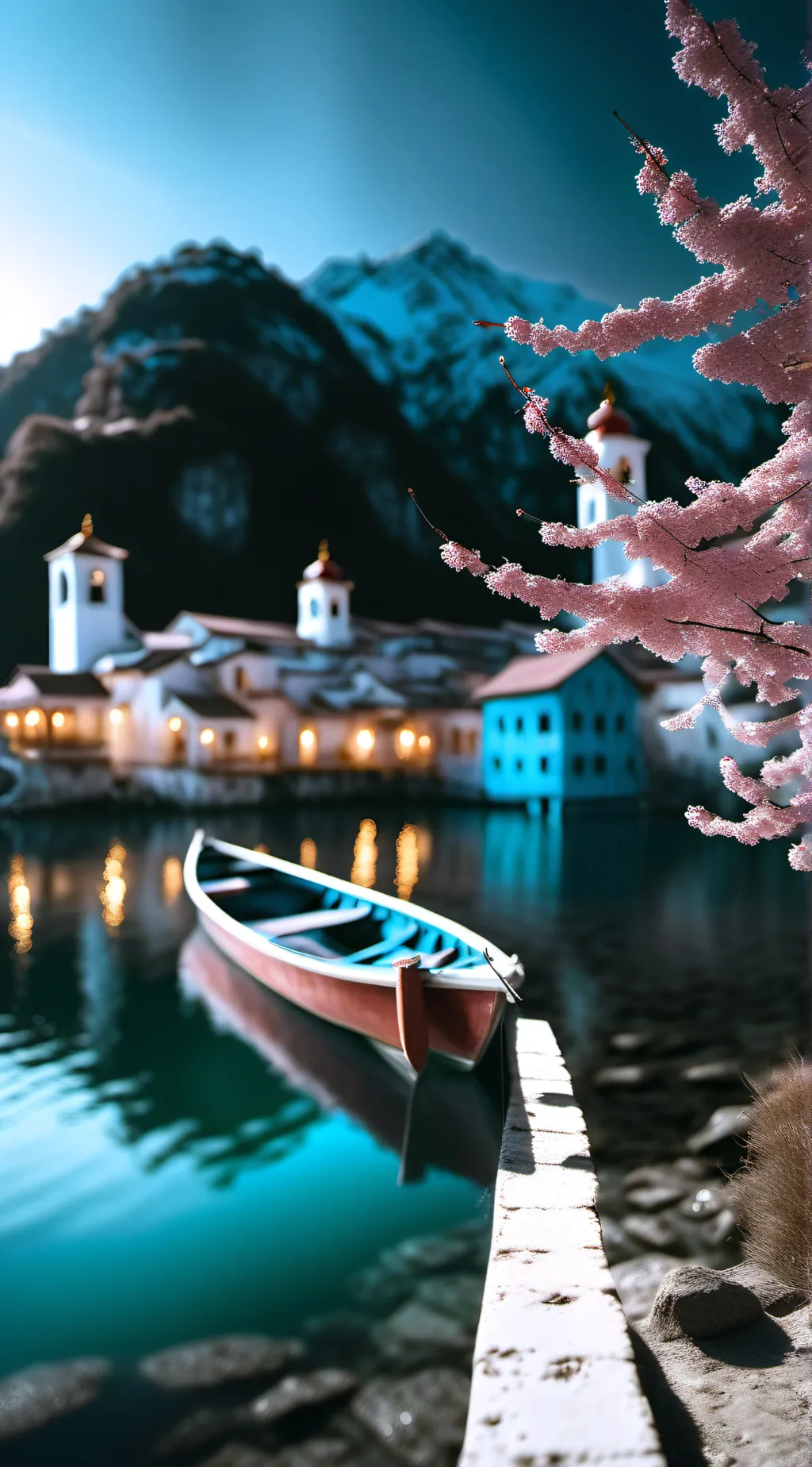 ai character: blossom background