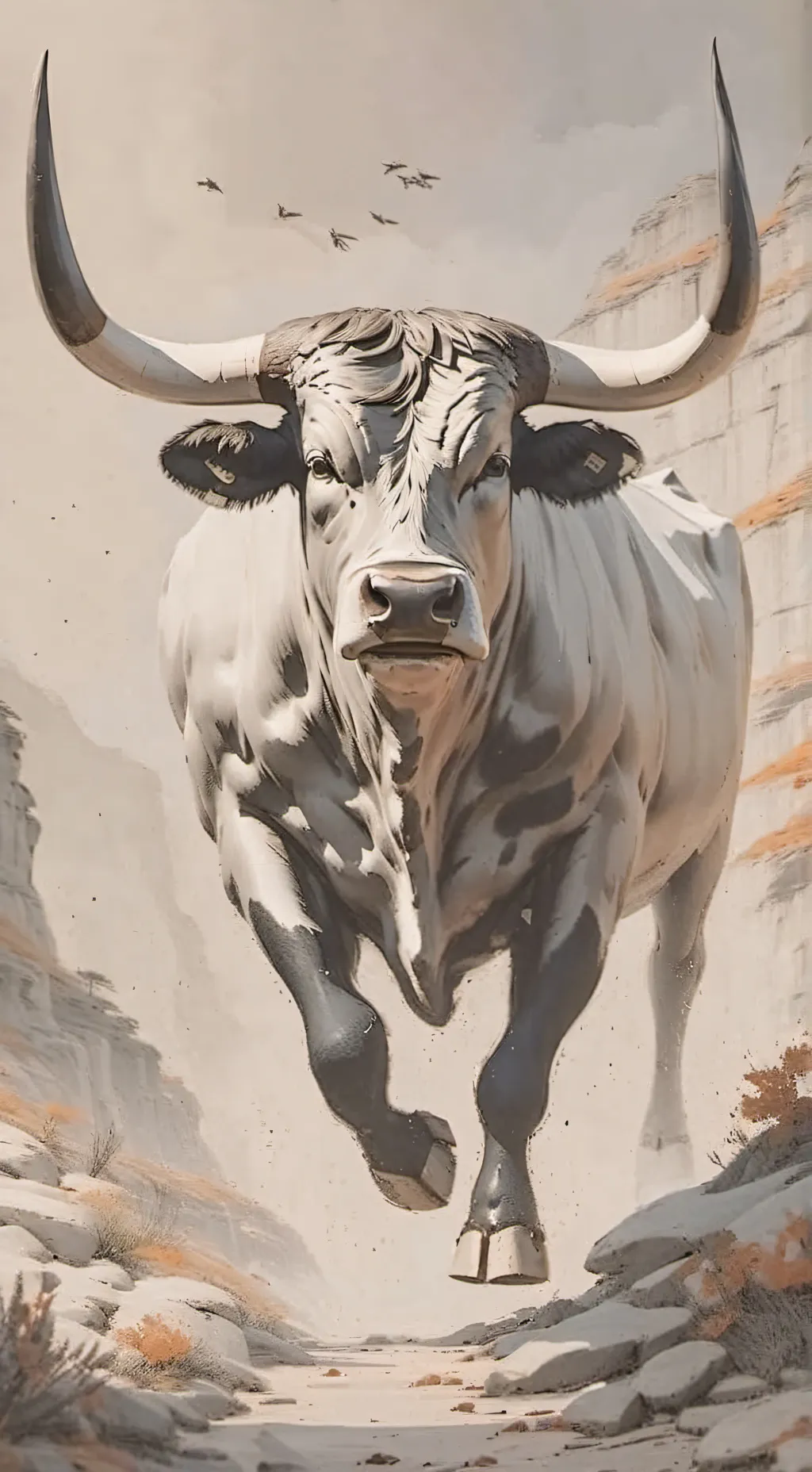 ai character: bull background