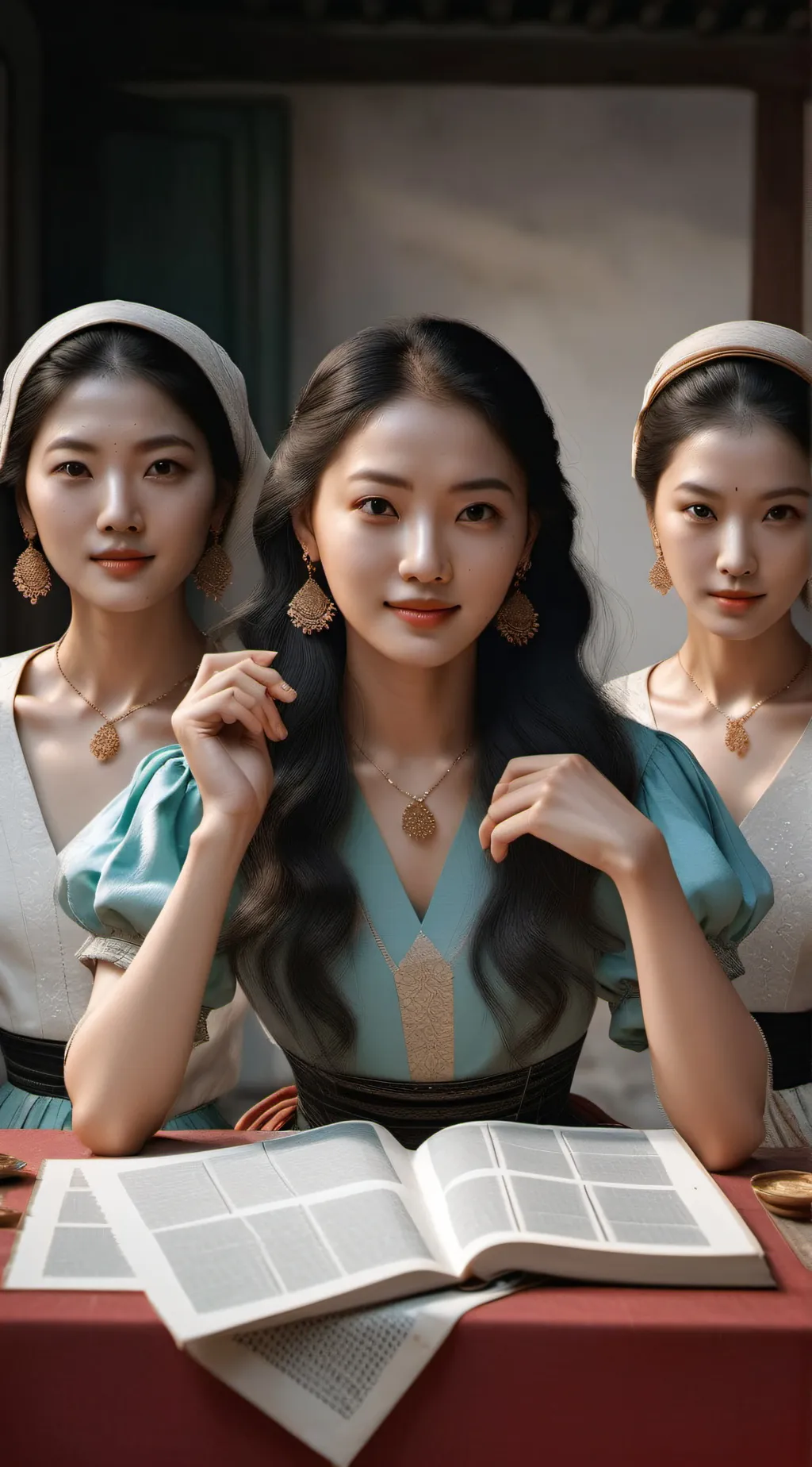 ai character: Friends (girls) background