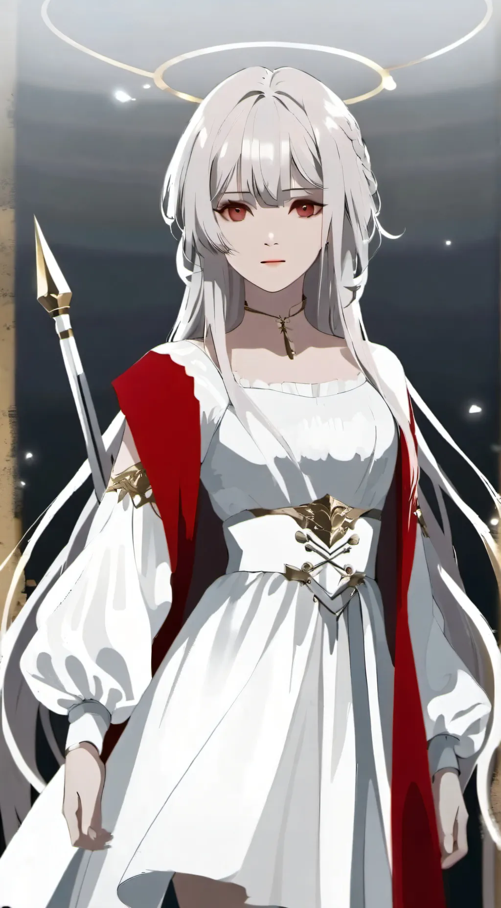 ai character: focus   background