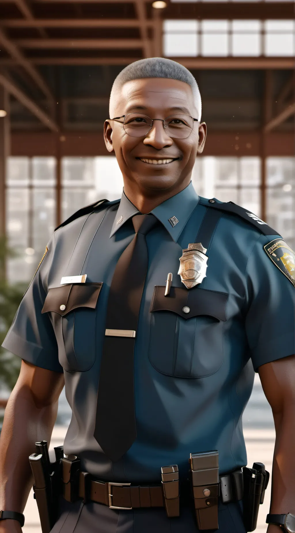 ai character: Police cereer  background