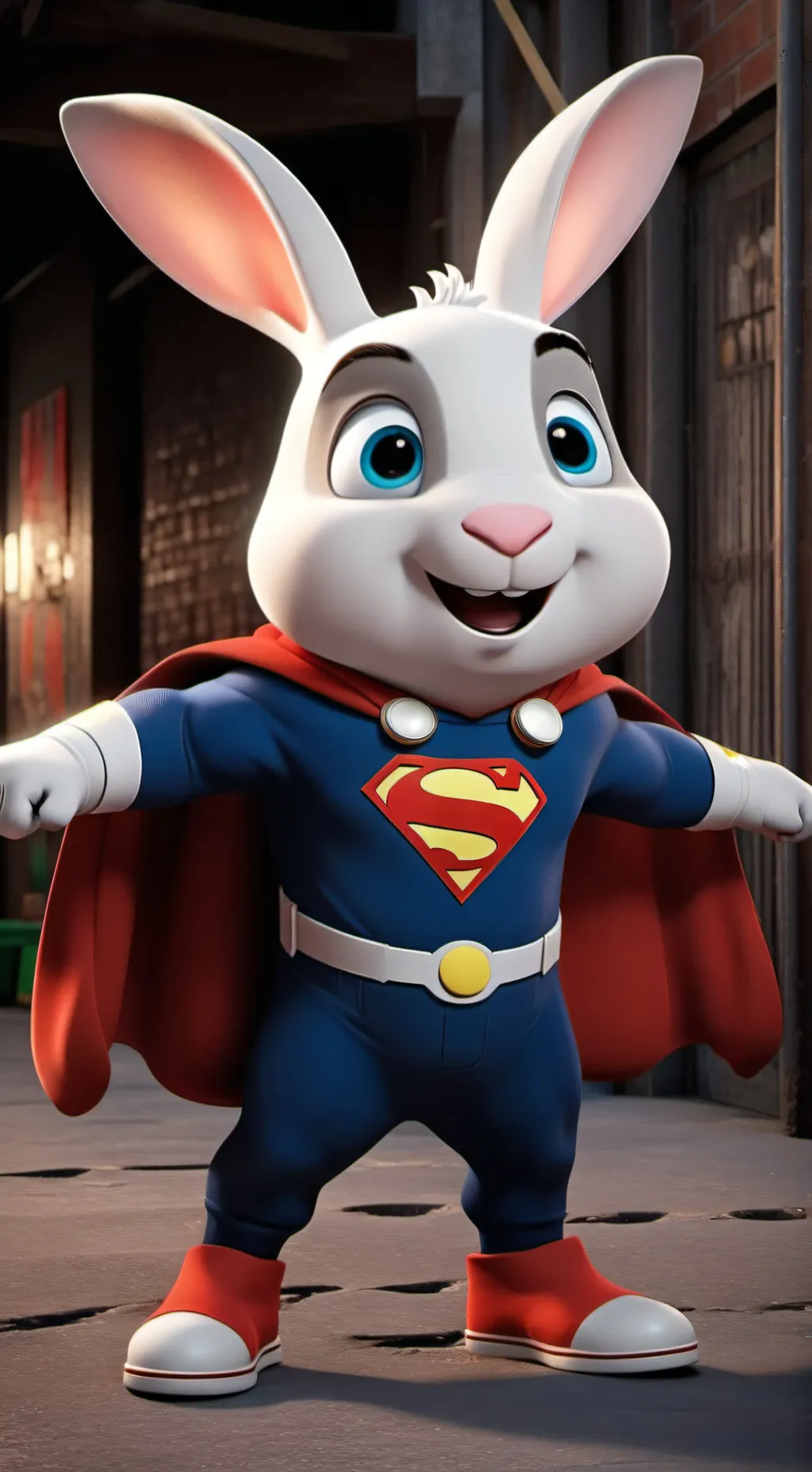 ai character: Simon🐰🦸‍♂️ background