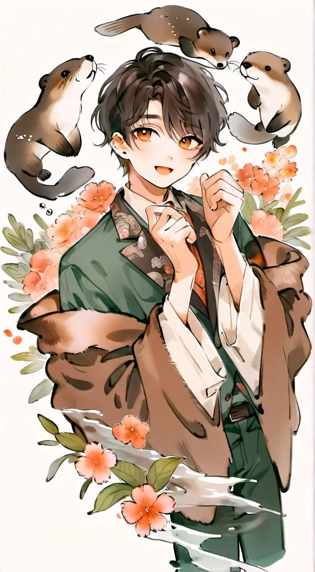 ai character: kyoto background