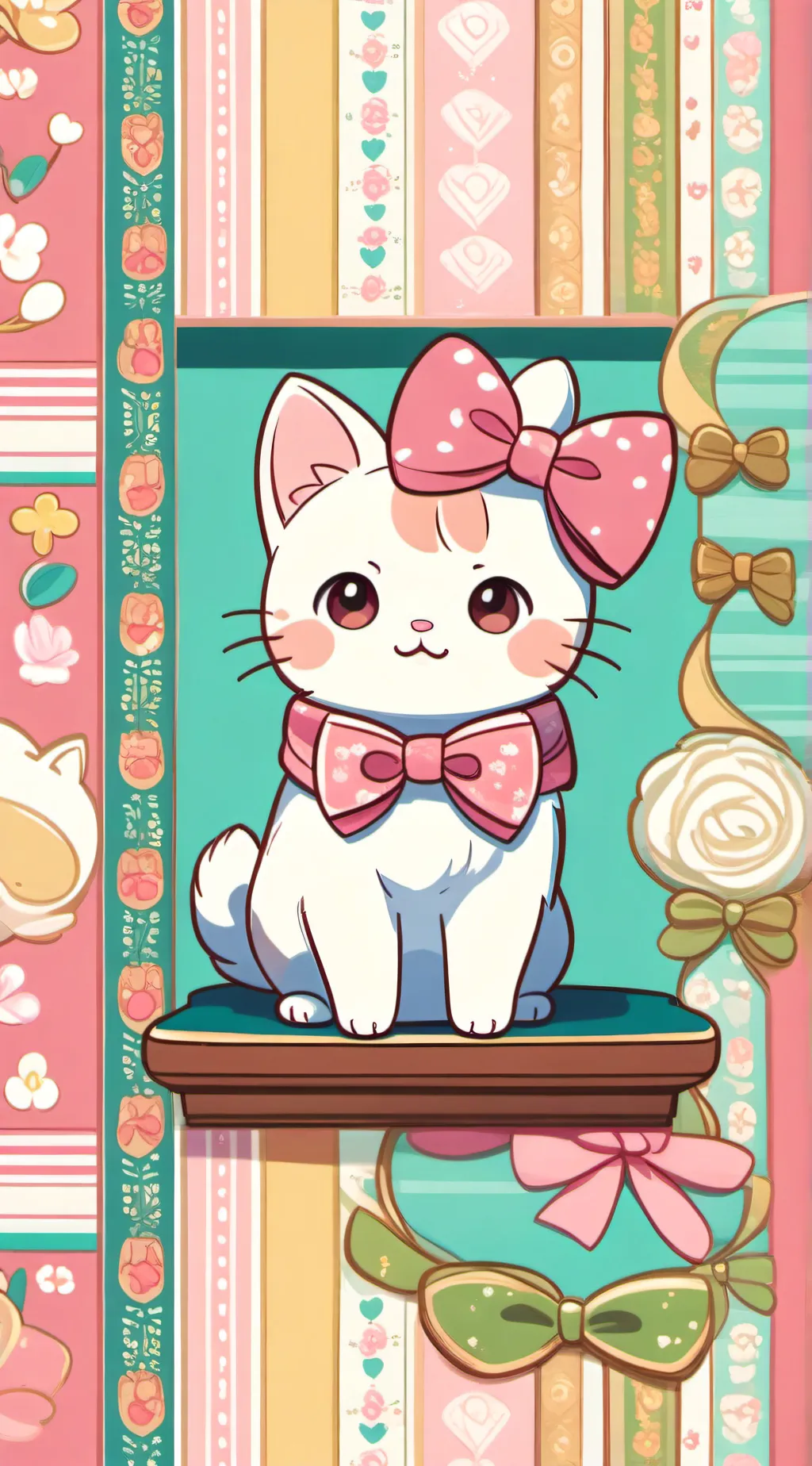 ai character: 💗CUTE KITTY 💗 background