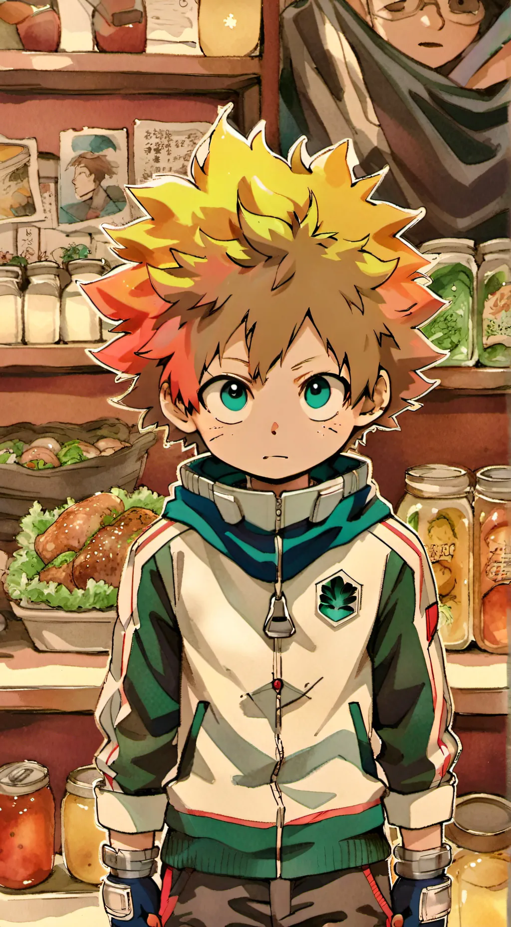 ai character: 💛Bakugo💛 background