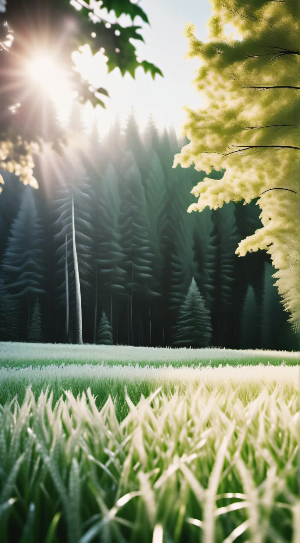 ai character: grass. NOW. background