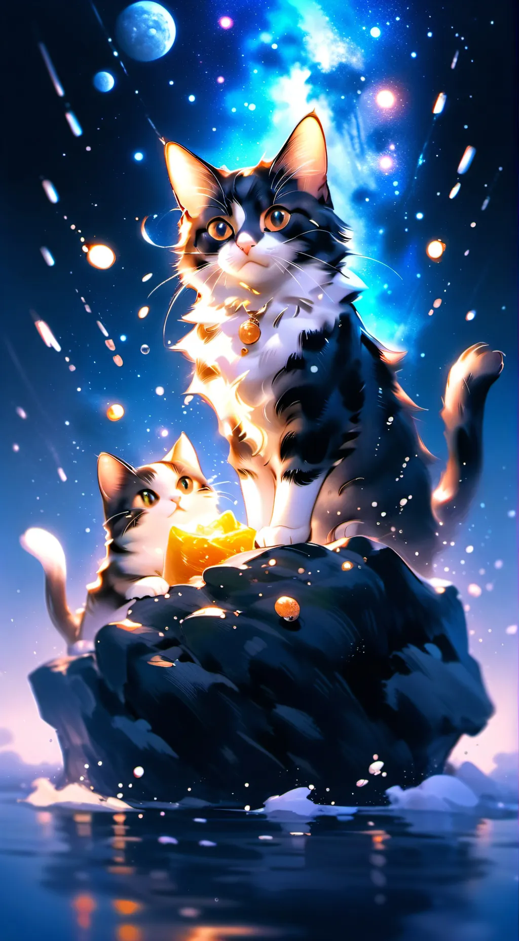 ai character: cats background