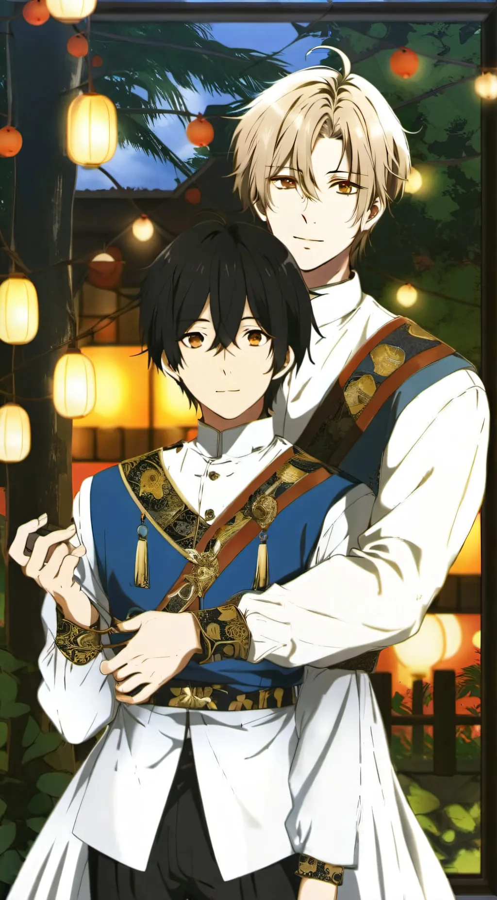 ai character: Diego y Artemis  background