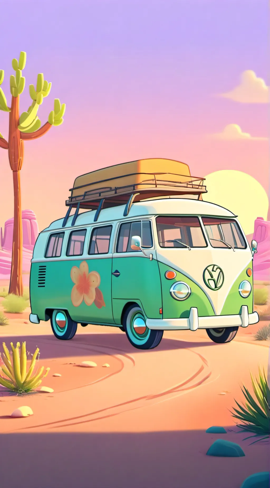 ai character: ROAD TRIP 2 background