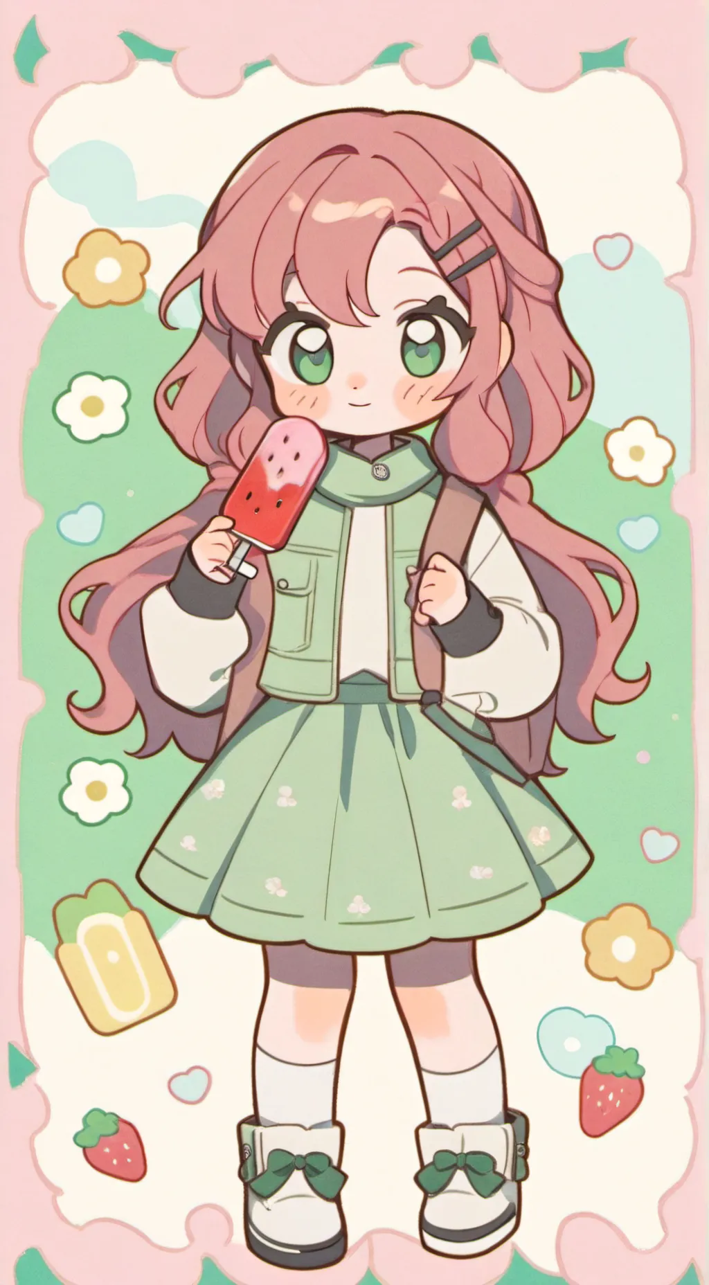 ai character: POPSICLES RULE🍧 background