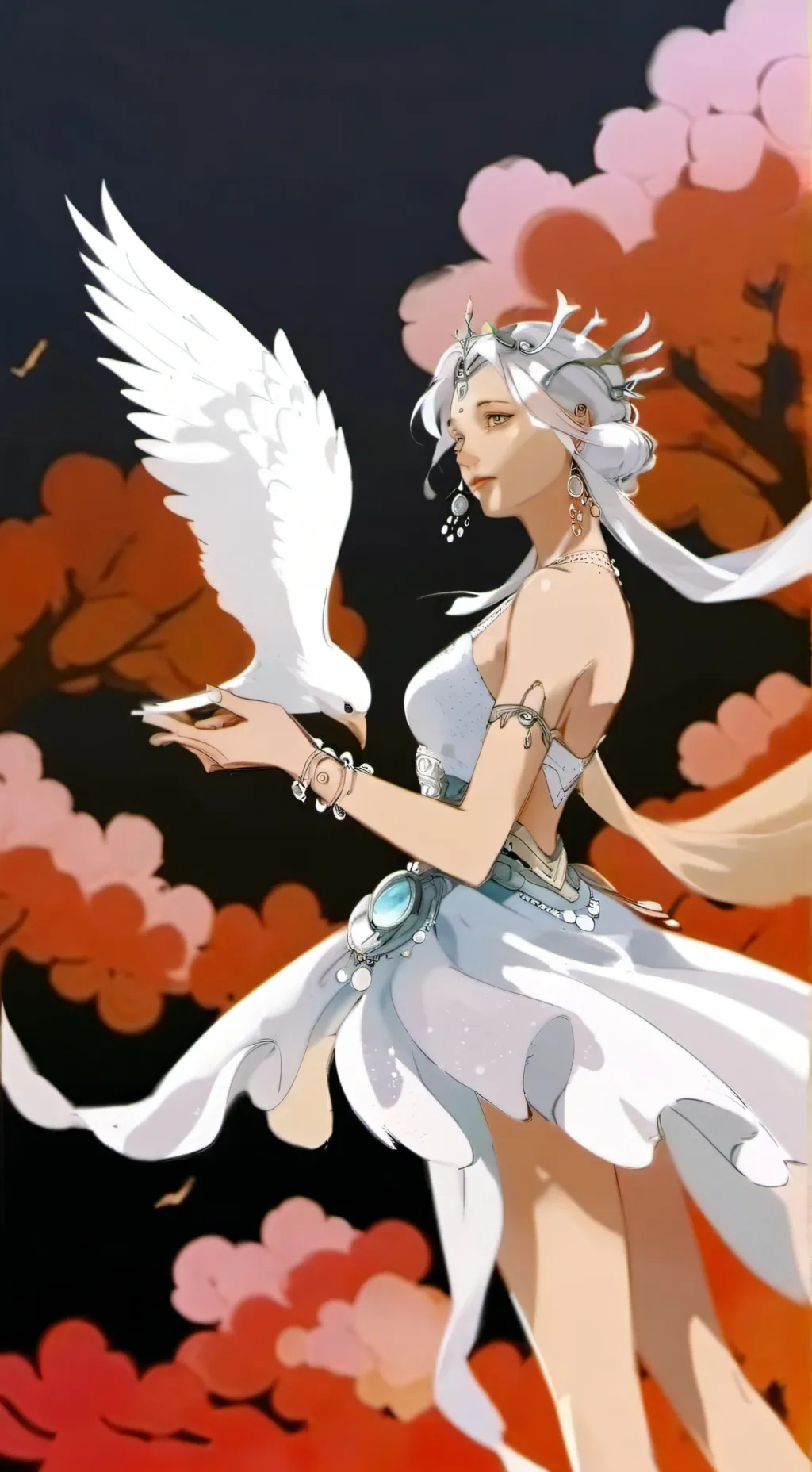 ai character: Hot girl background