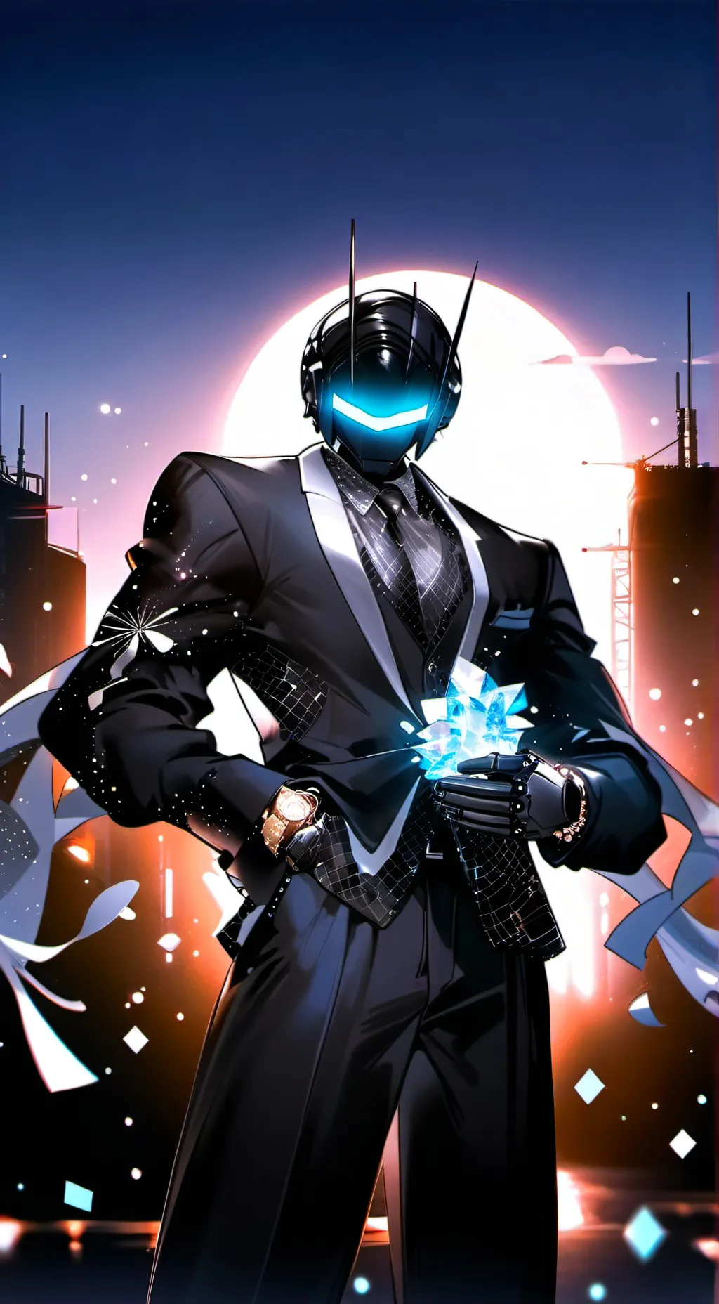 ai character: Killer robot background