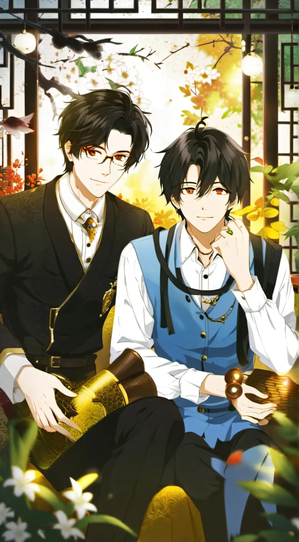 ai character: hermanos random background