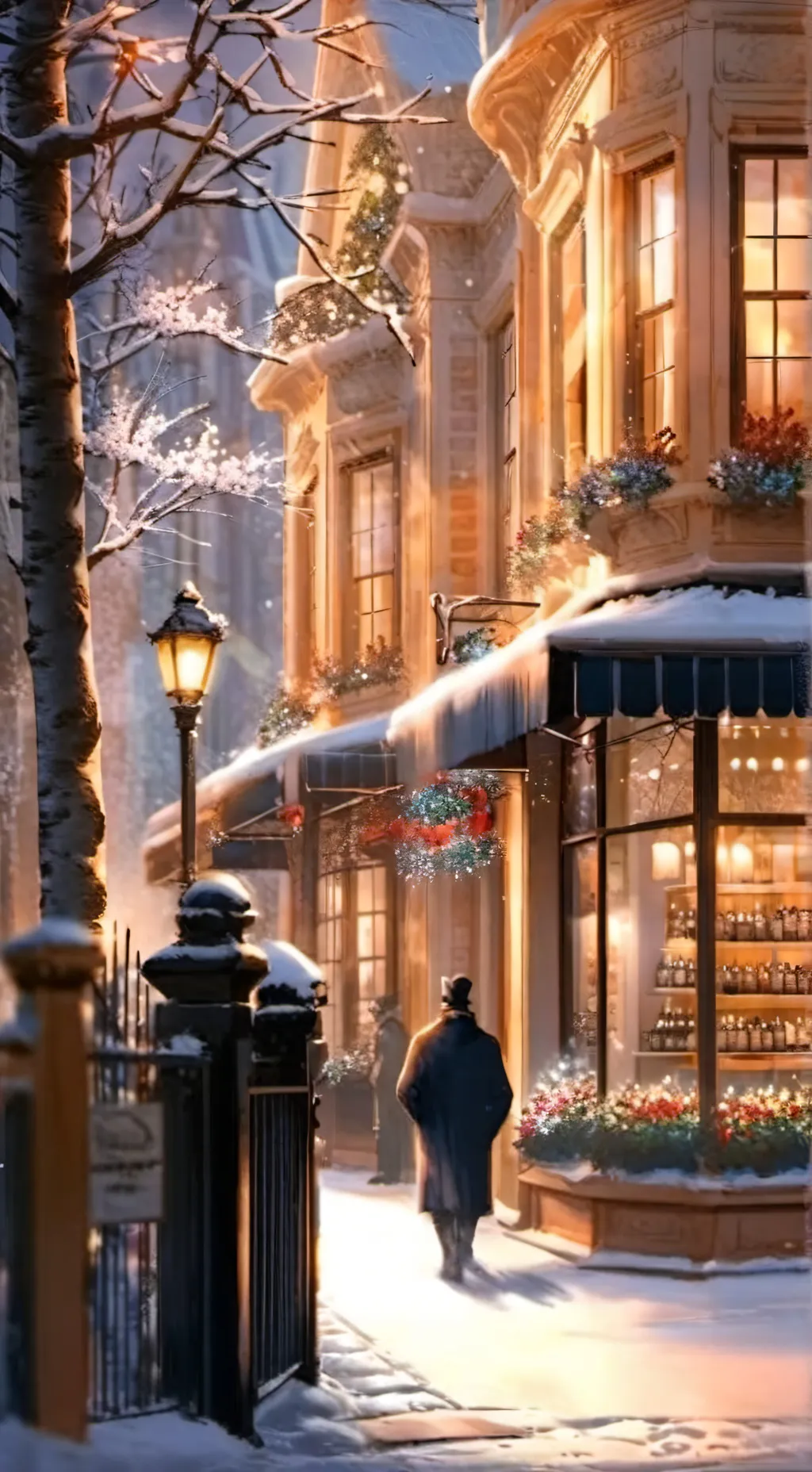 ai character: Christmas miracle background