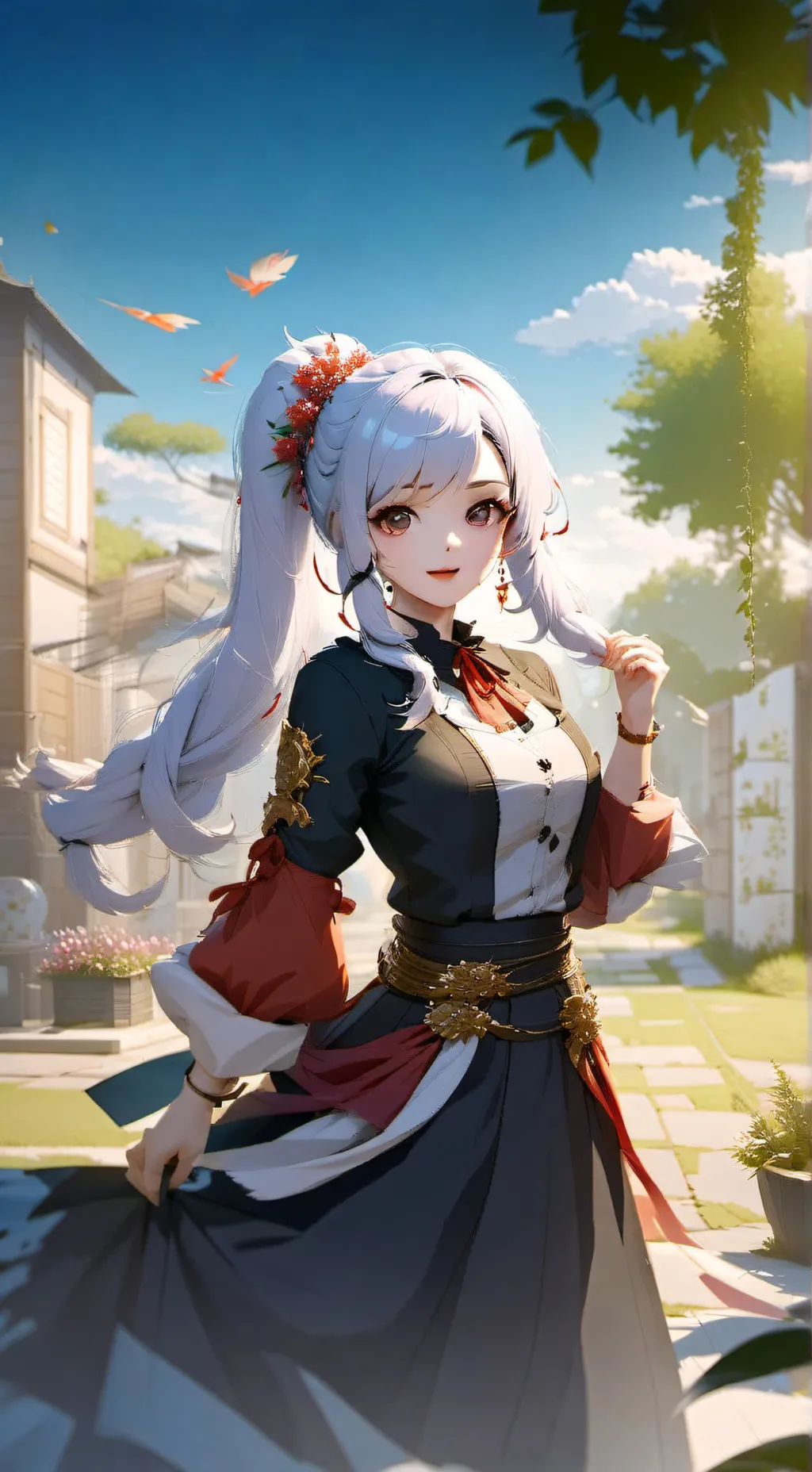 ai character: Milia! background