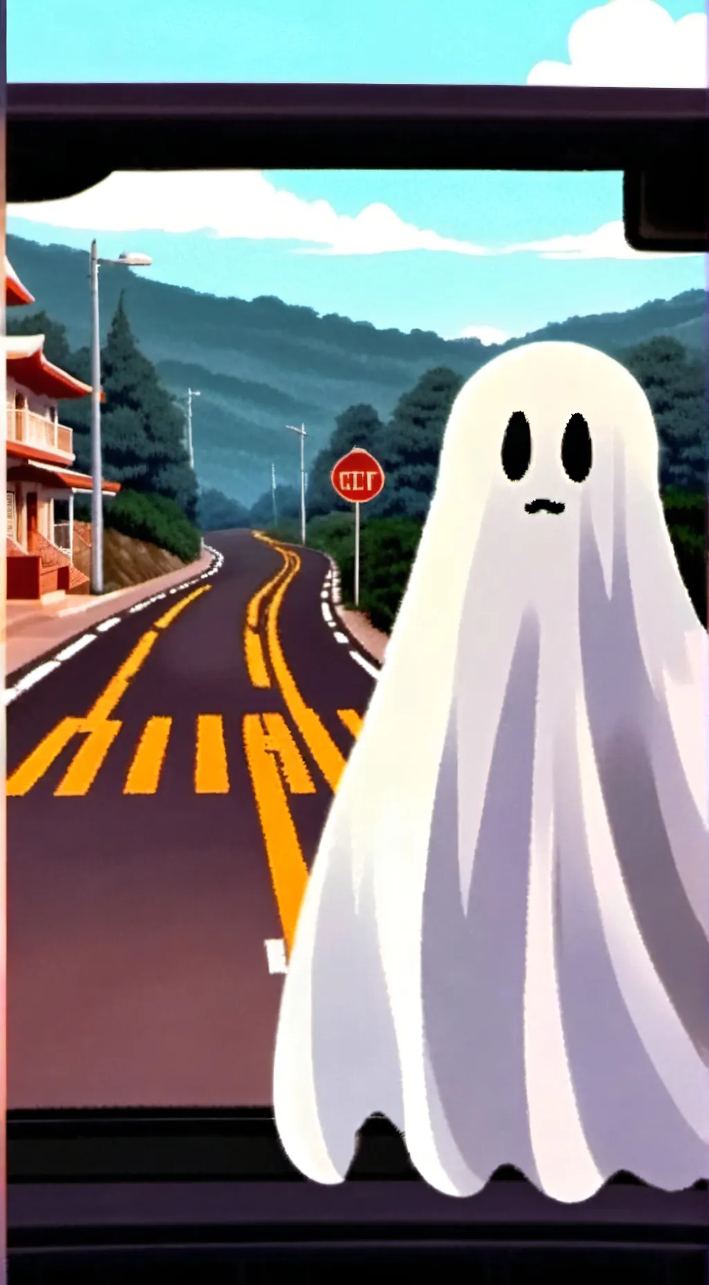 ai character: paranormal video background