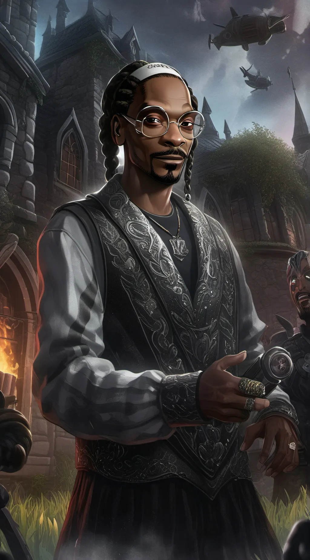 ai character: Snoop Dogg  background