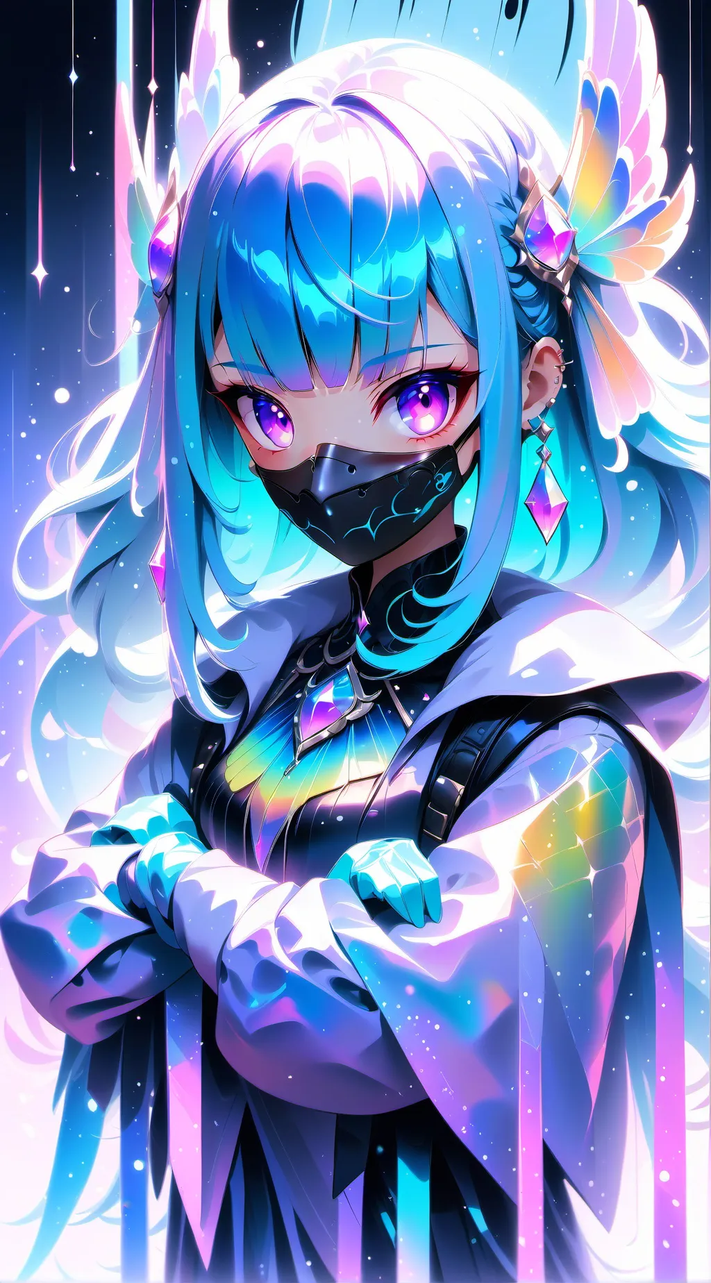 ai character: sprunki T or D background