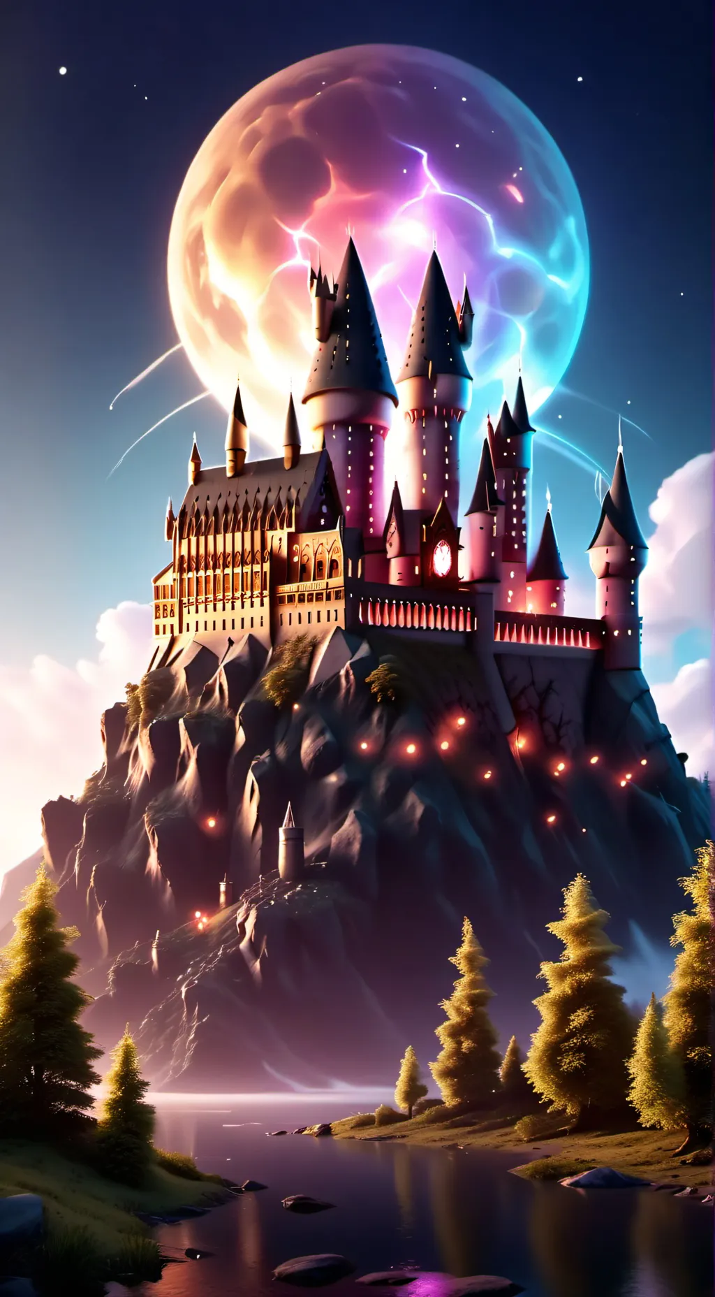 ai character: Hogwarts☹️😫 background