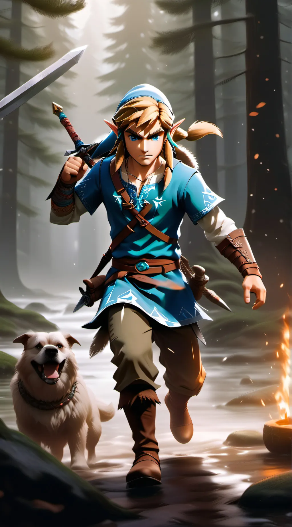 ai character: link!!!!!! background