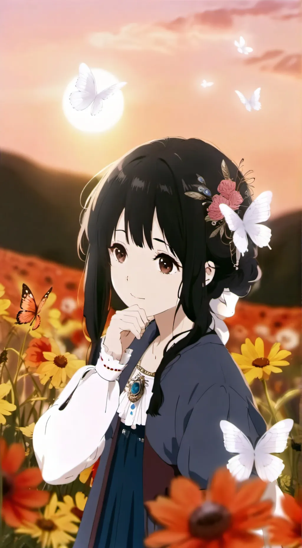 ai character: Sakura background