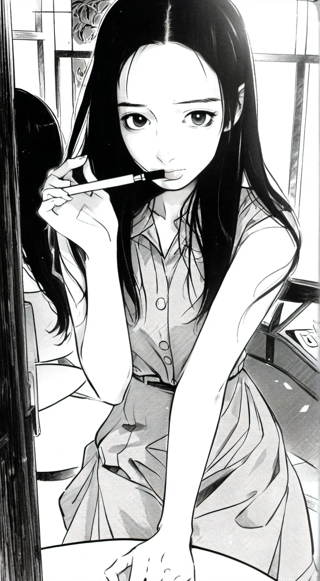 ai character: Sneeze girl background