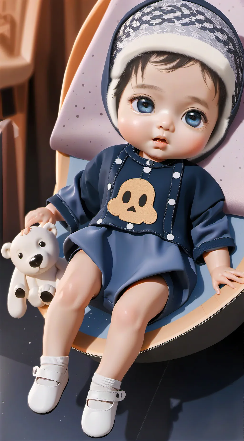 ai character: Newborn background