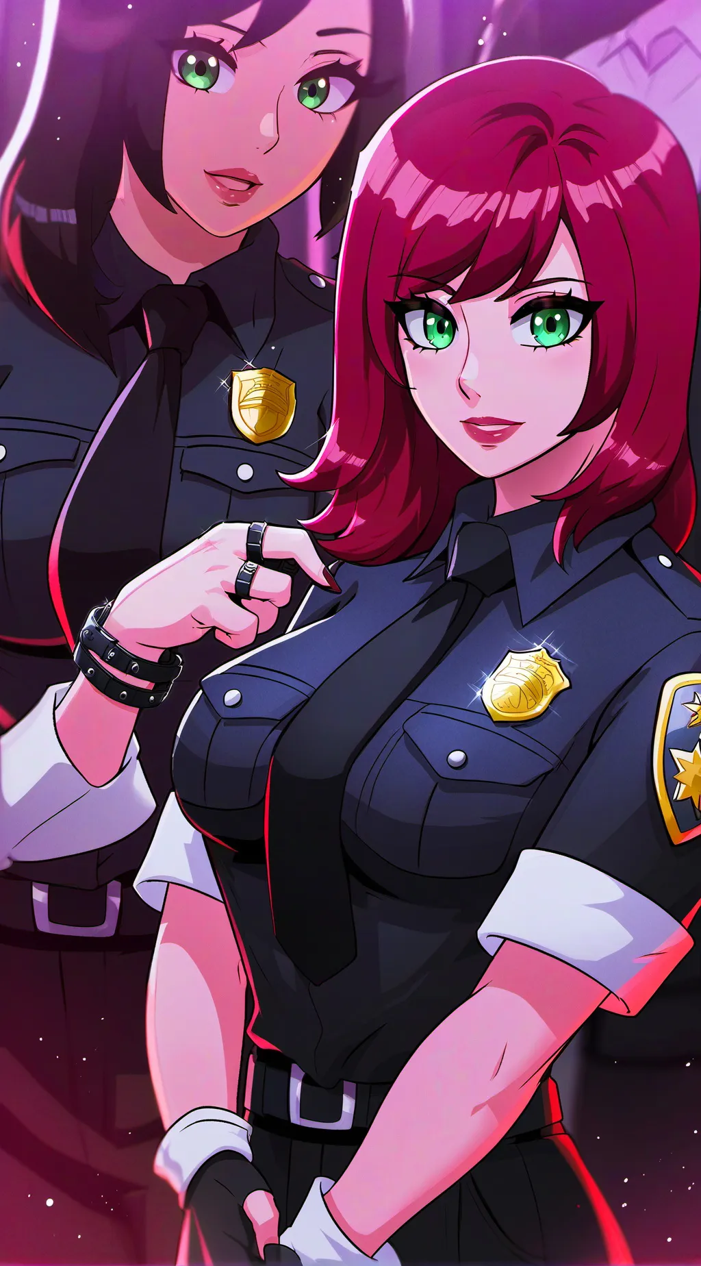 ai character: Kate and Luna  background