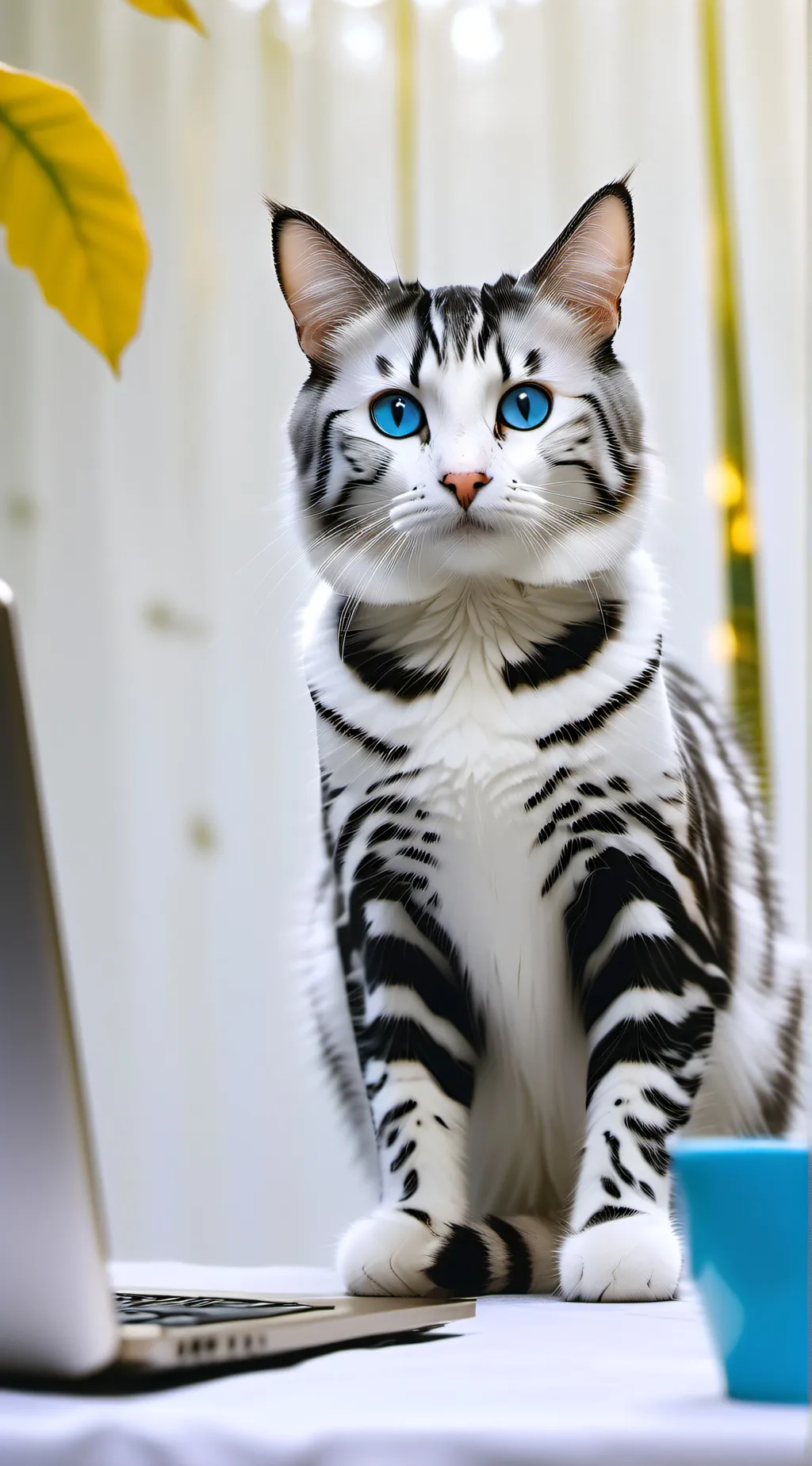 ai character: Stripy background