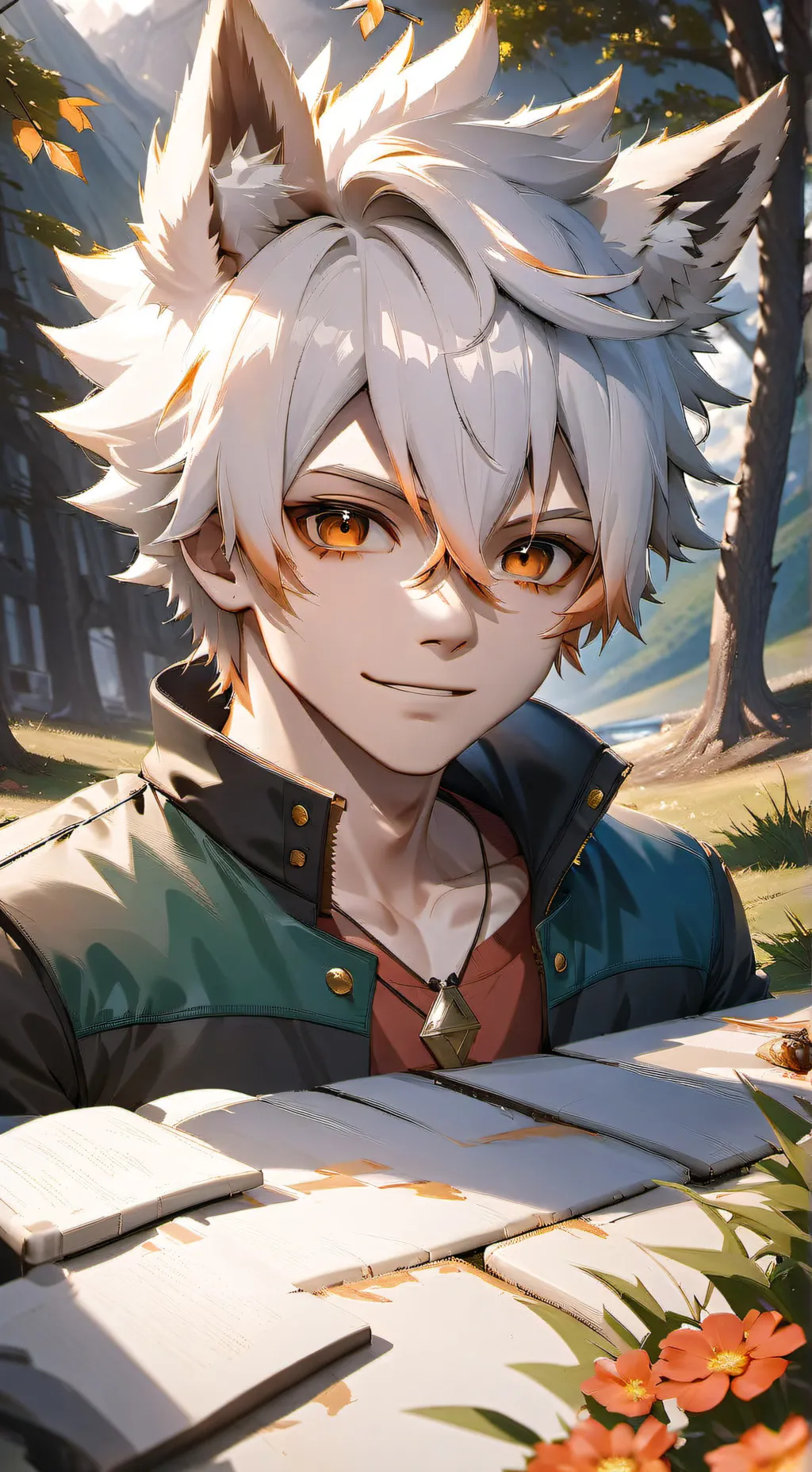 ai character: MHA but Bakugo=dog background