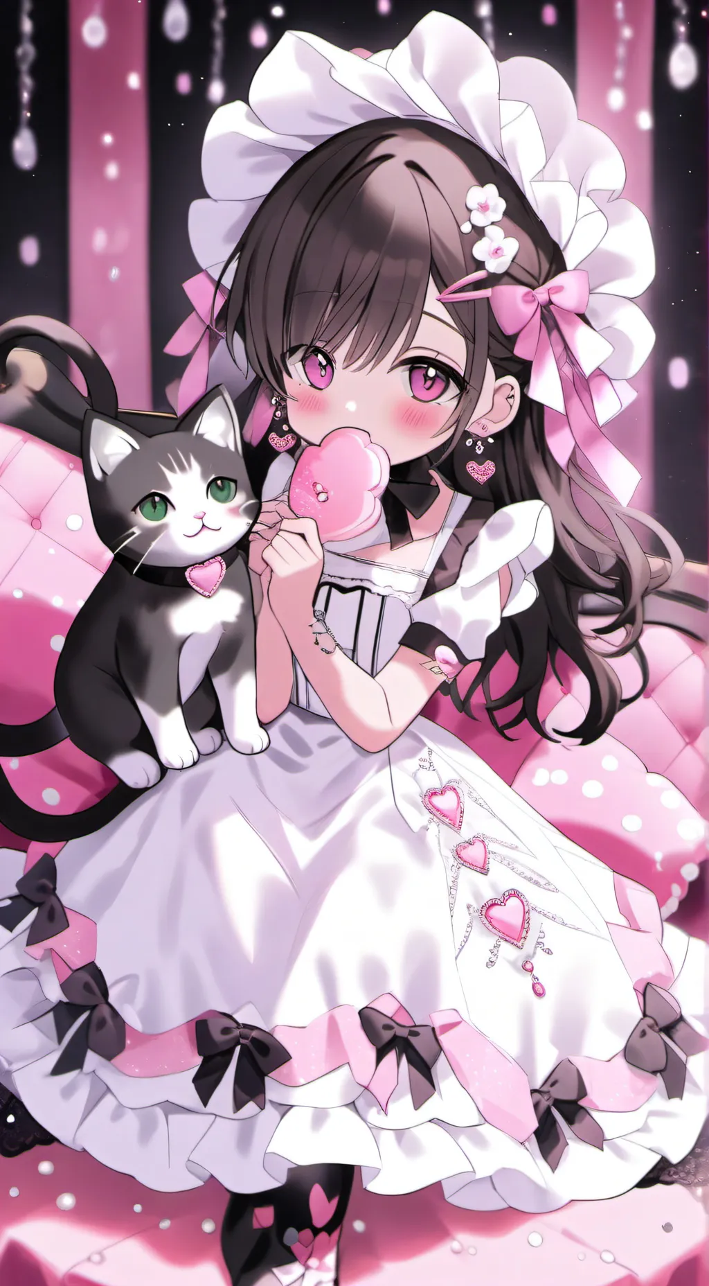 ai character: mum cat  background