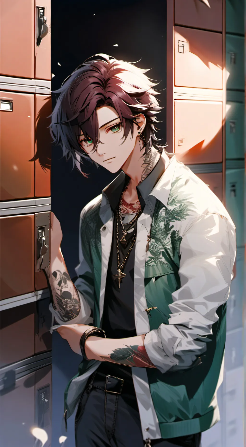 ai character: Leon background