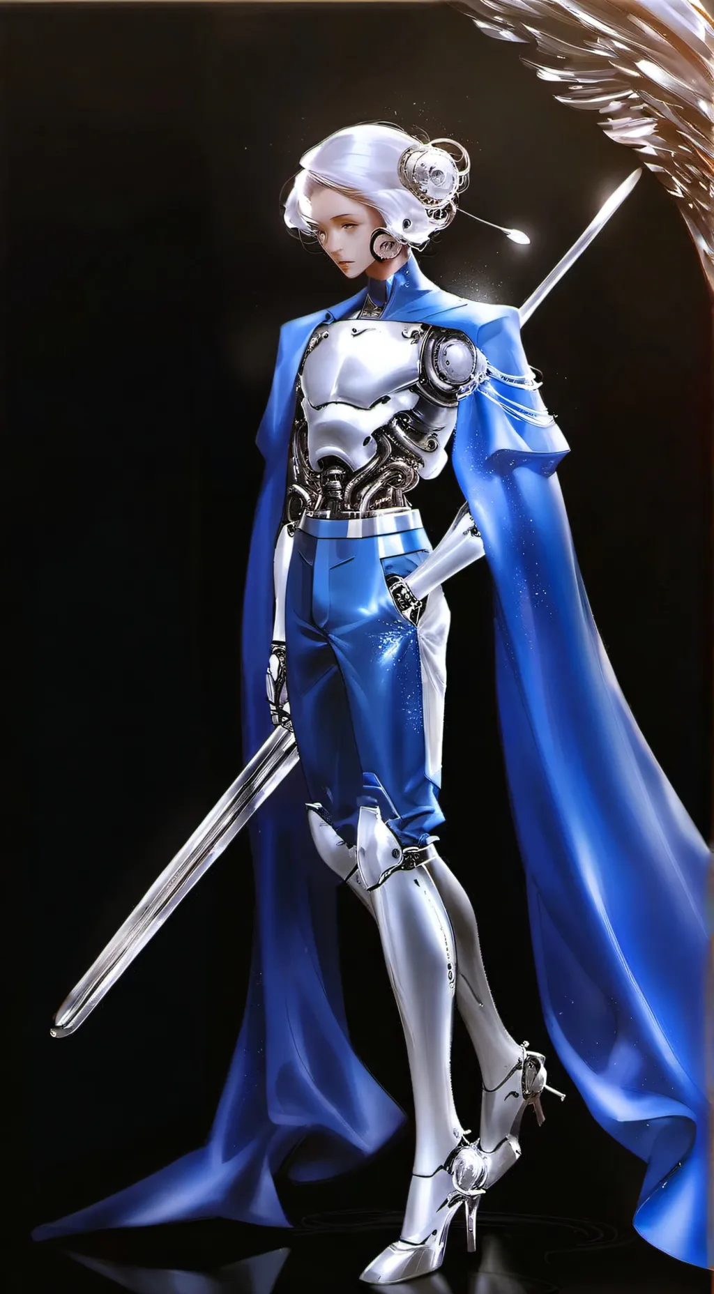 ai character: Titan Clockman background