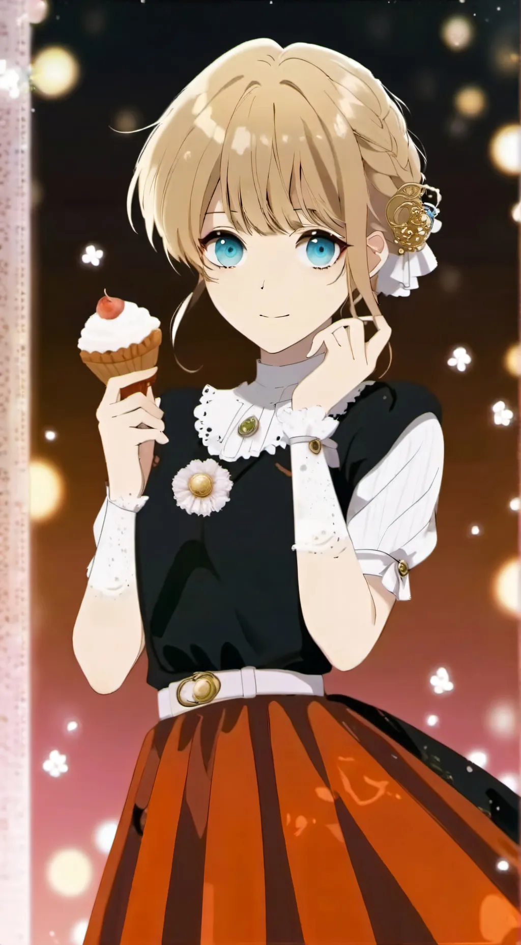 ai character: Sparkling Stars background