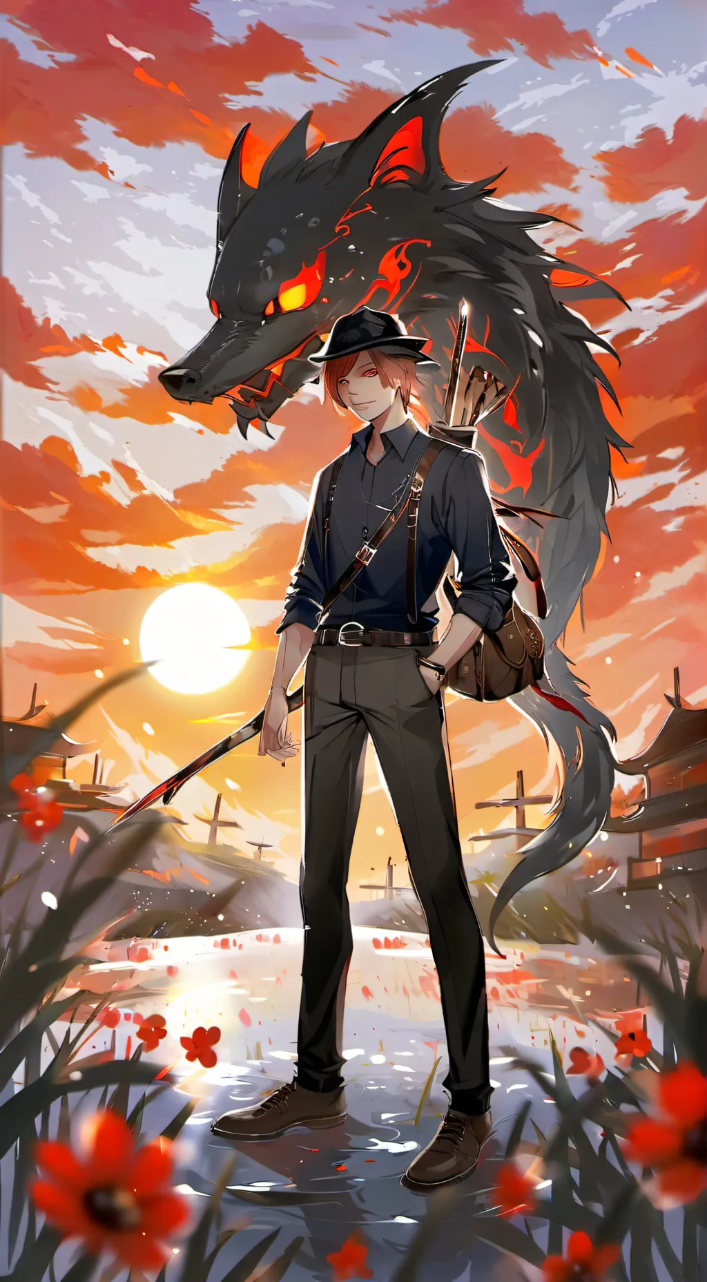 ai character: hasira background