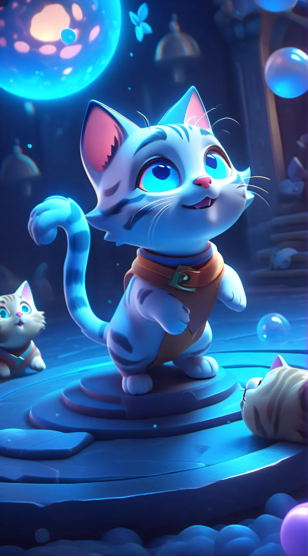ai character: cats (new) background