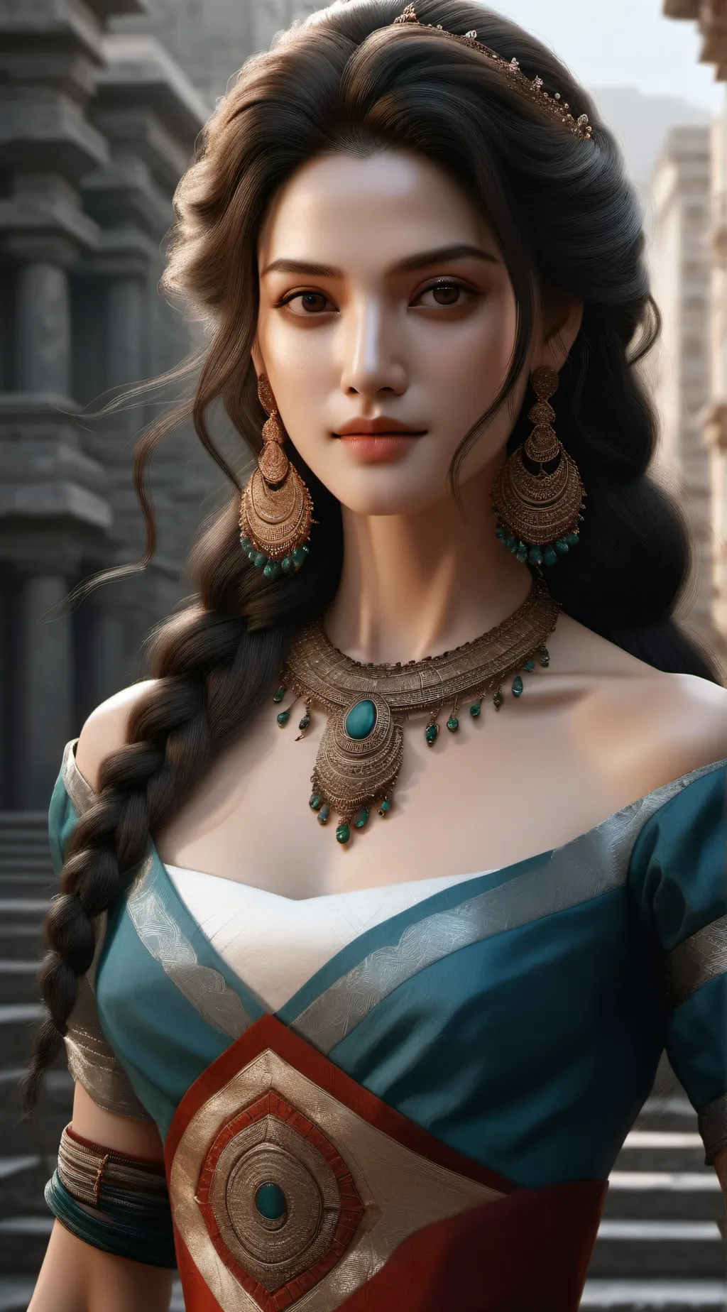 ai character: rose background