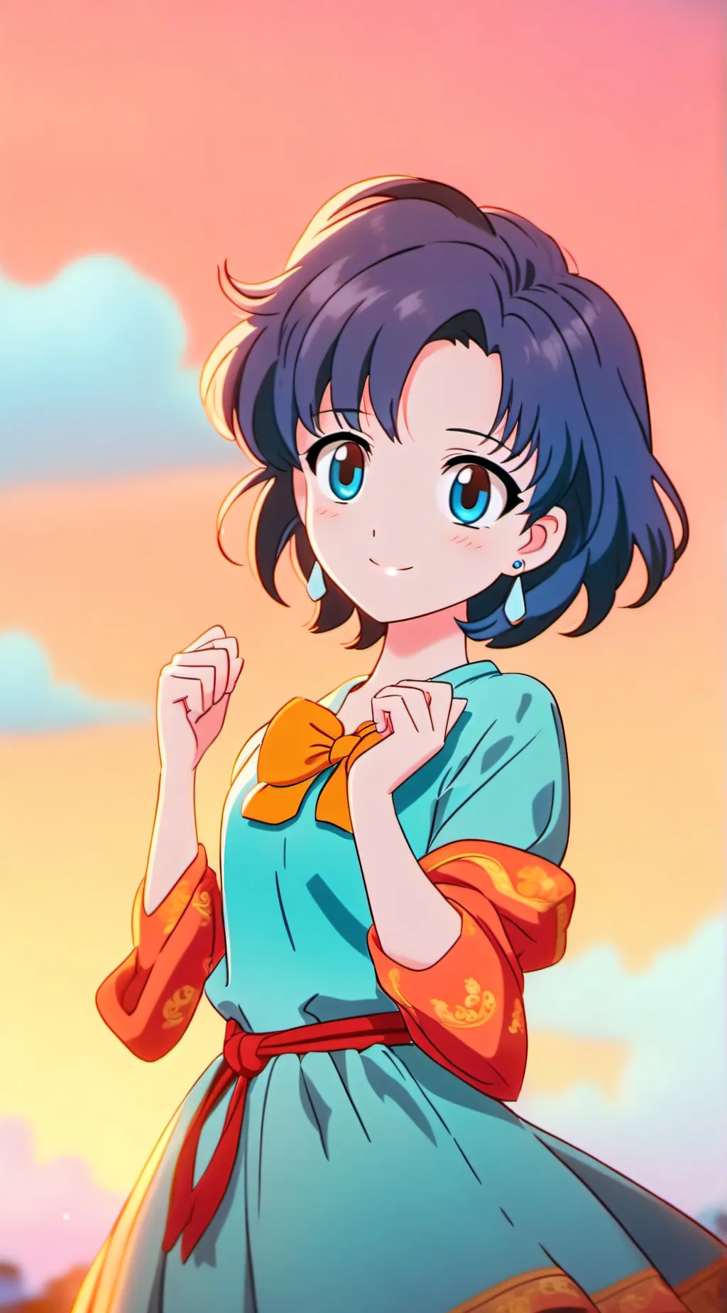 ai character: Ami Mizuno  background