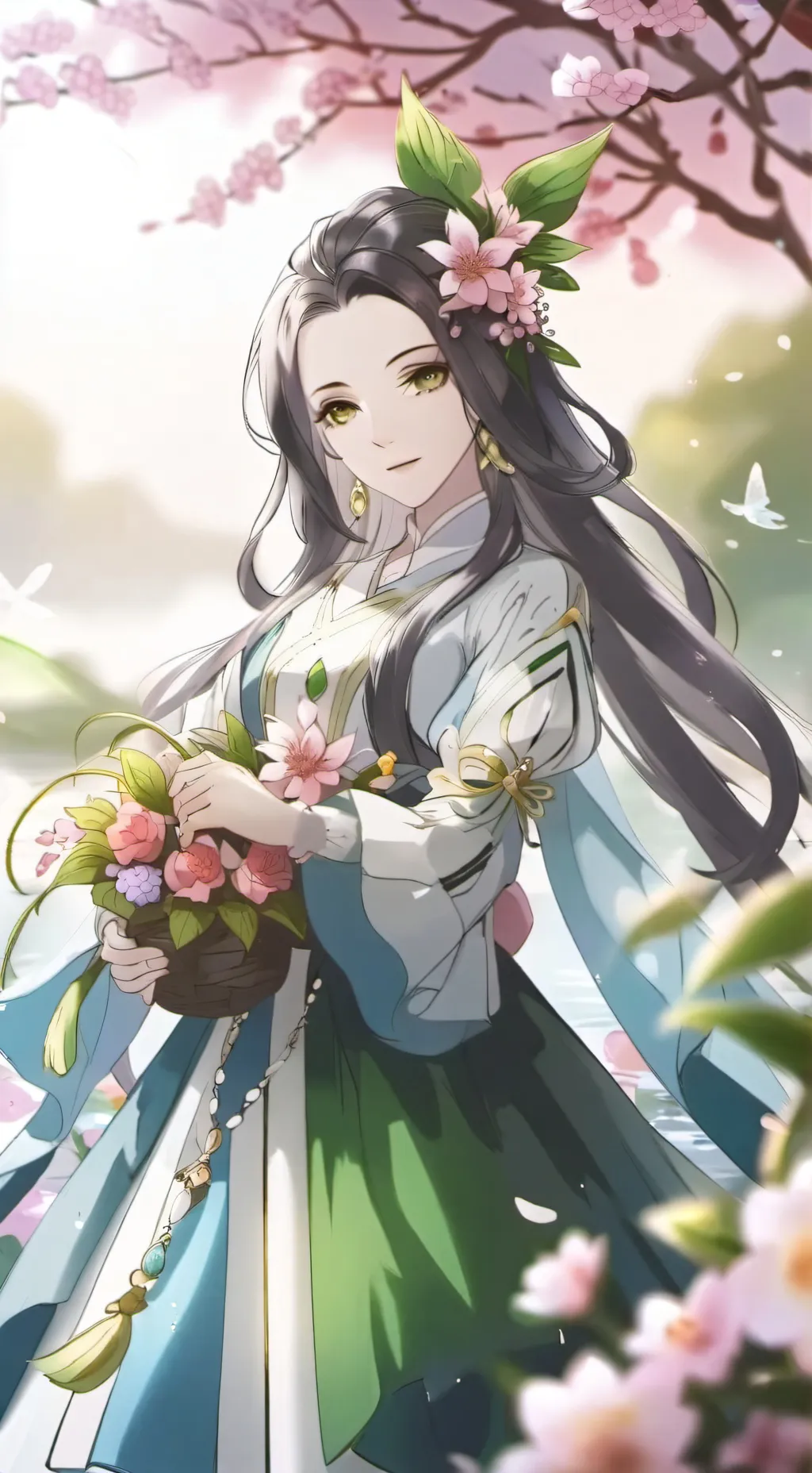 ai character: Ana Luiza  background