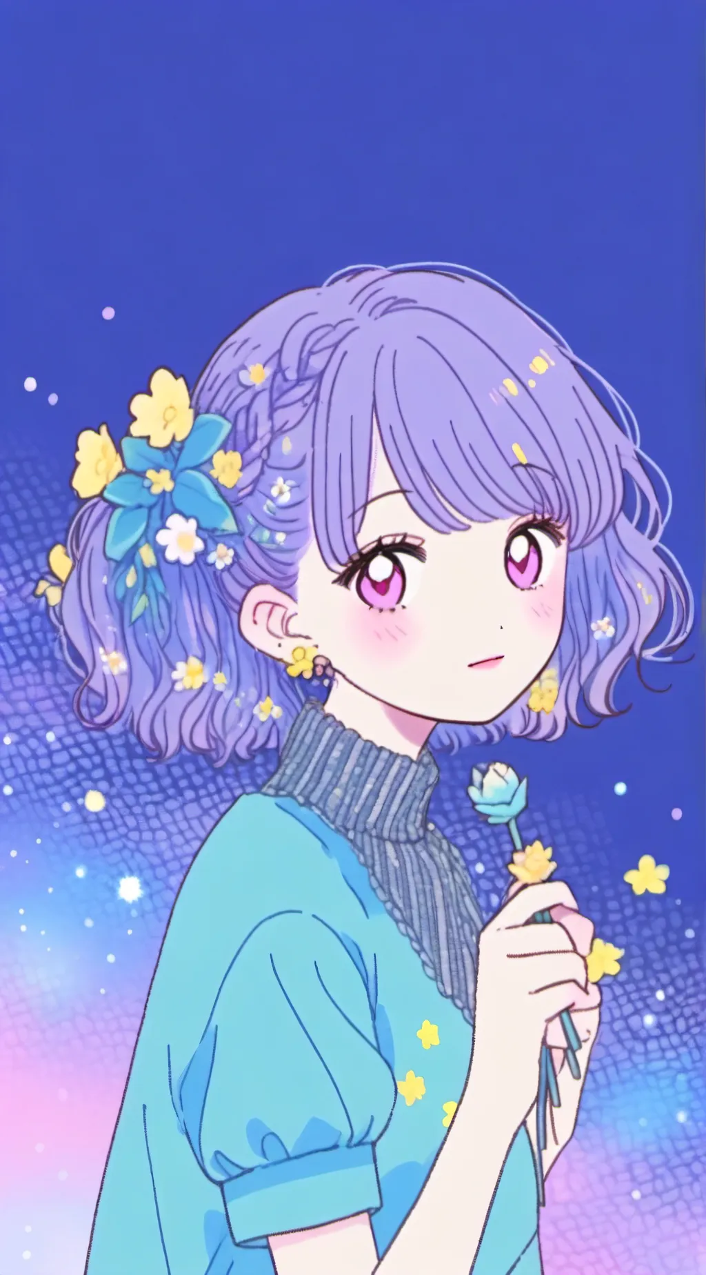 ai character: Blossom background