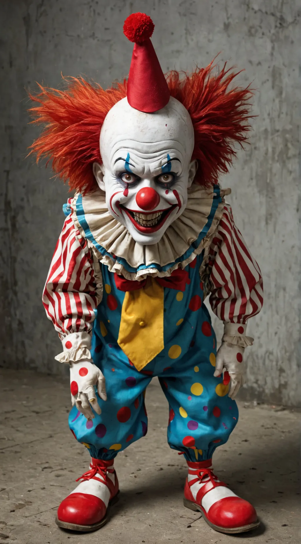 ai character: carzy clow background