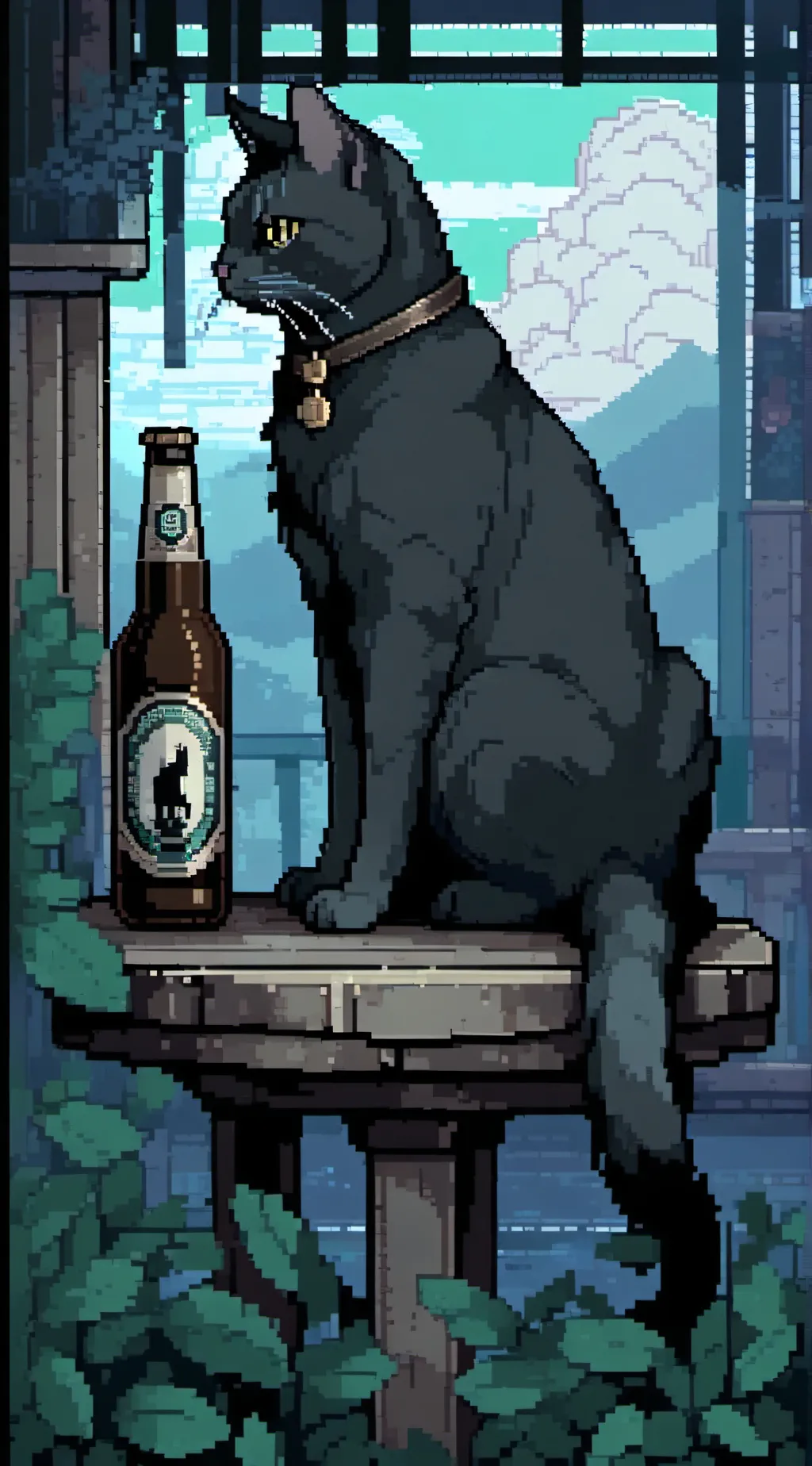 ai character: •Noir• background