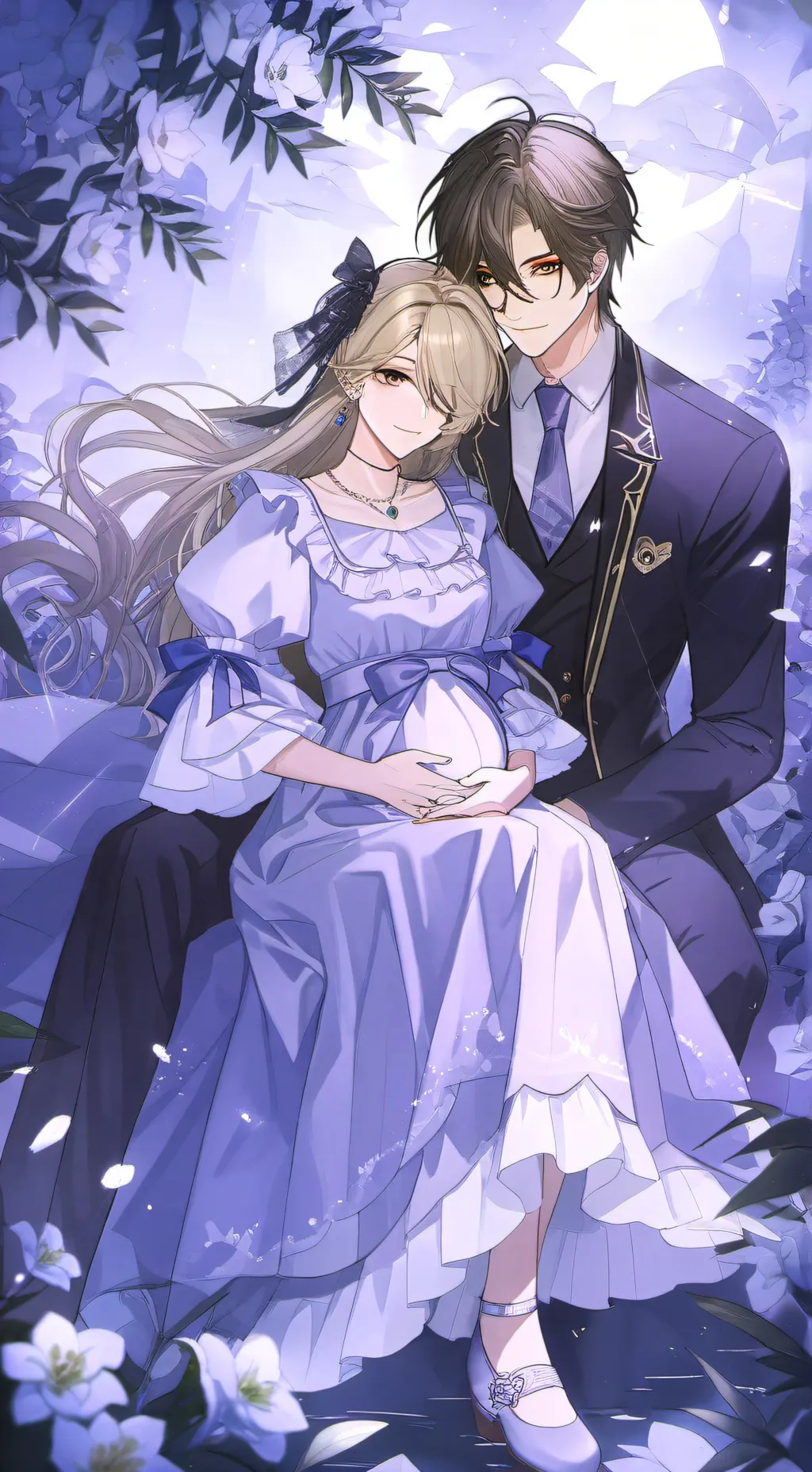 ai character: pregnant maria background