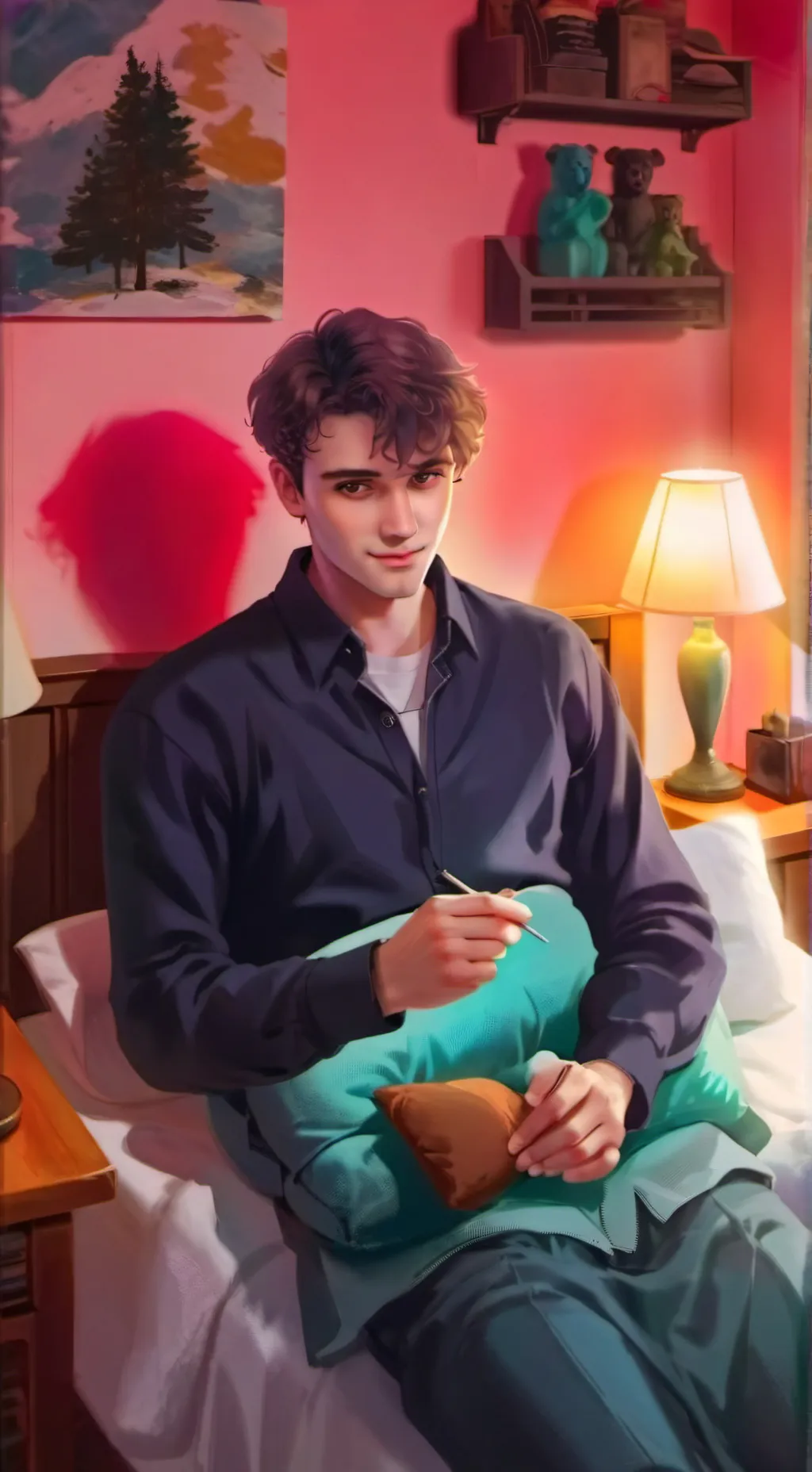 ai character: Sleepyhead  background