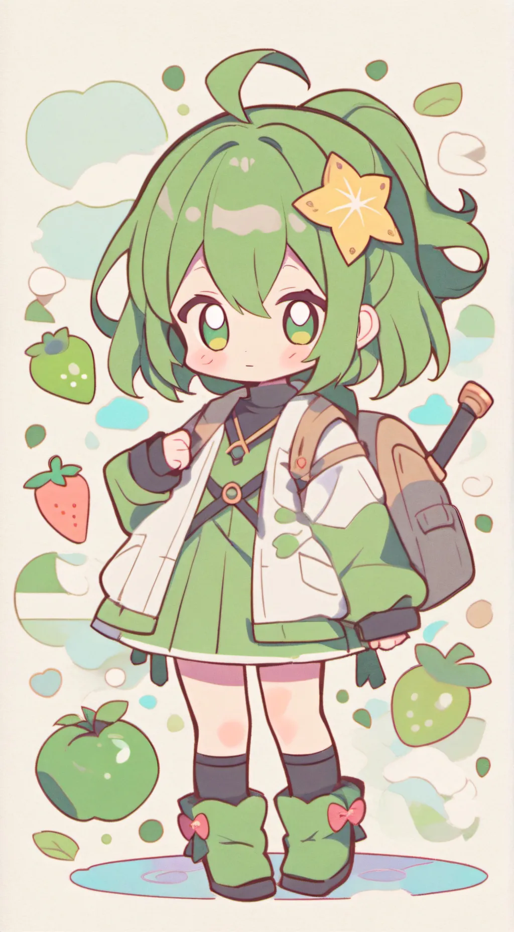 ai character: Little girl background