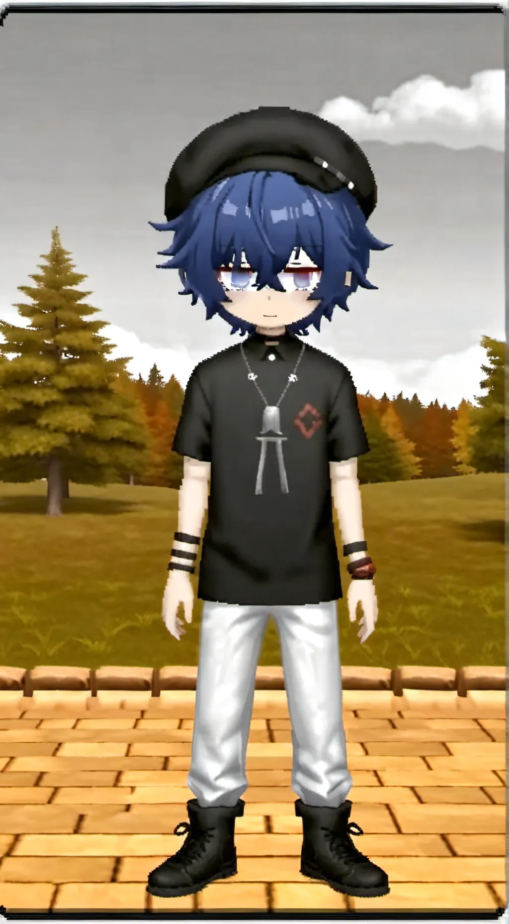 ai character: Moon background