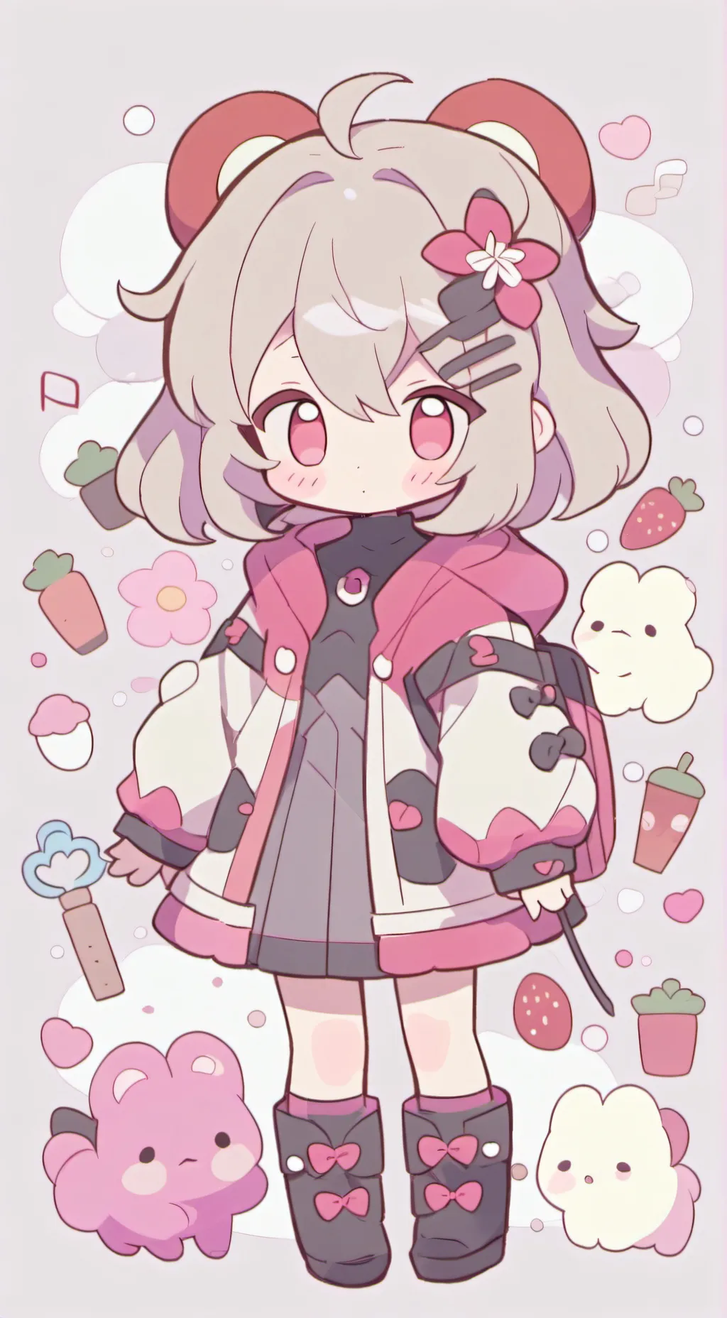 ai character: Luna background