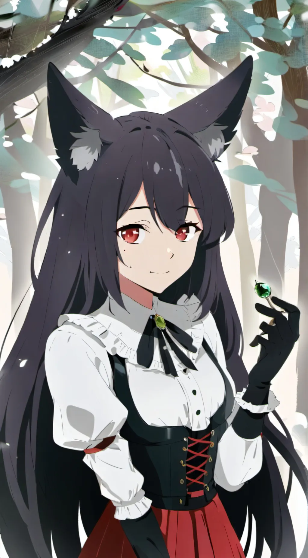 ai character: Miss circle  background